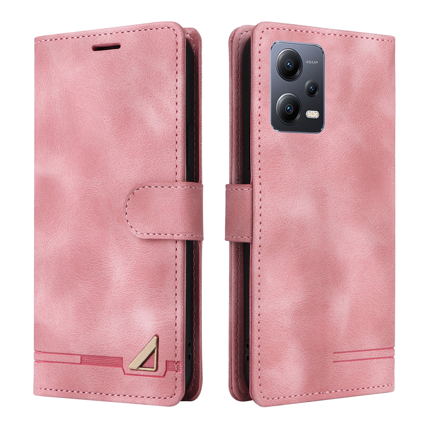 007 Series For Xiaomi Redmi Note 12 5G (Global) / (India) / (China) / Poco X5 5G Leather Skin-touch Phone Case Anti-drop Stand Wallet Cover