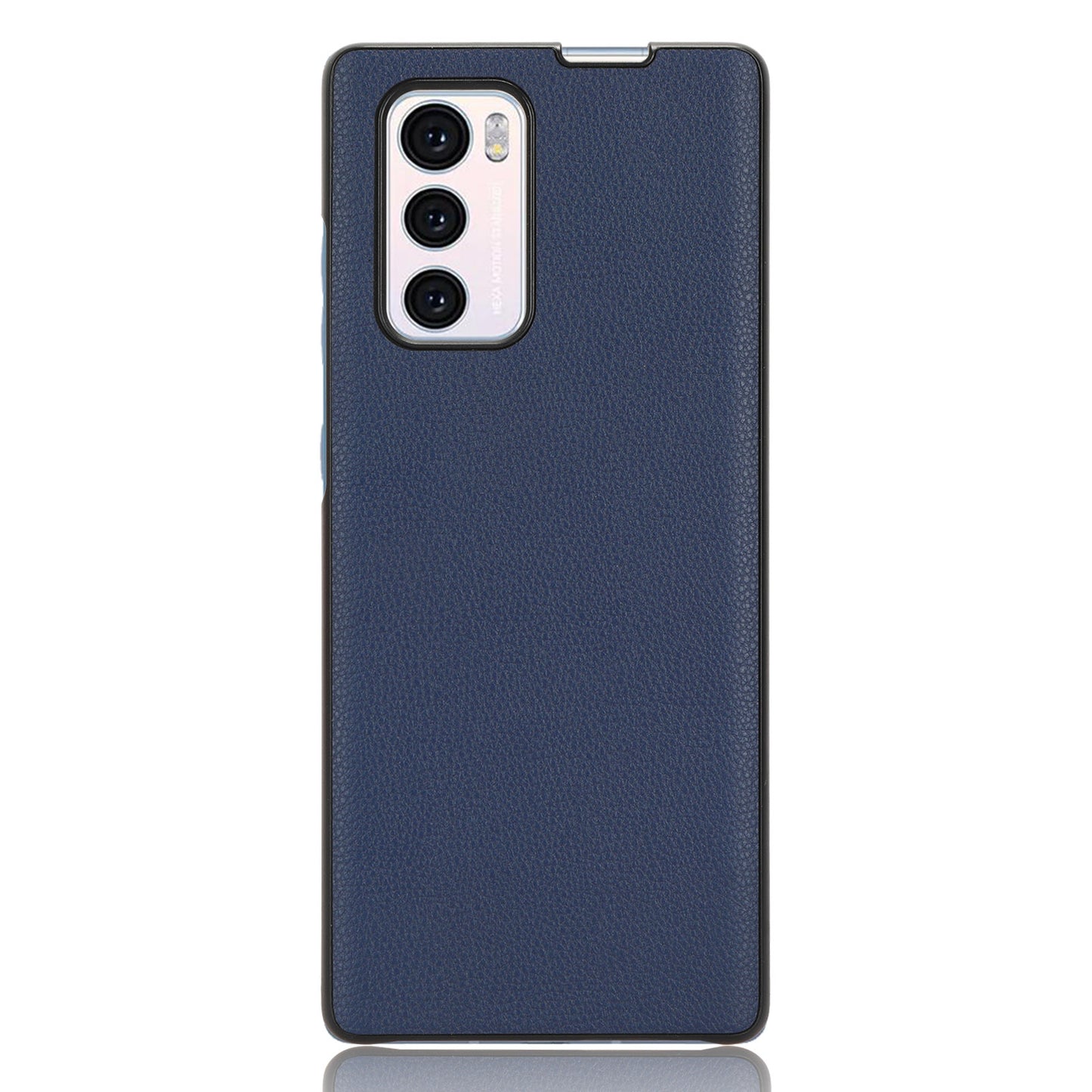 For LG Wing 5G Litchi Texture PU Leather Coated PC Case Anti-scratch Cell Phone Cover