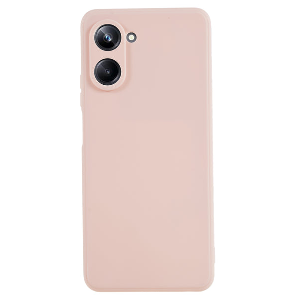 For Realme 10 4G Straight Edge Soft TPU Phone Case Lens Precise Cutout Candy Color Protective Cover