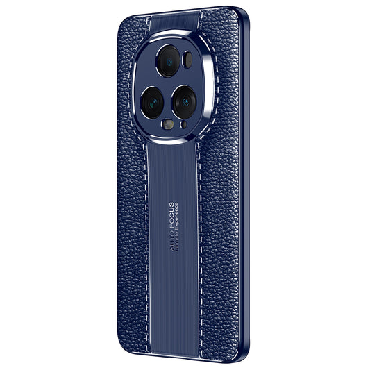 For Honor Magic5 Ultimate 5G Litchi Texture Phone Case Soft TPU Mobile Phone Cover