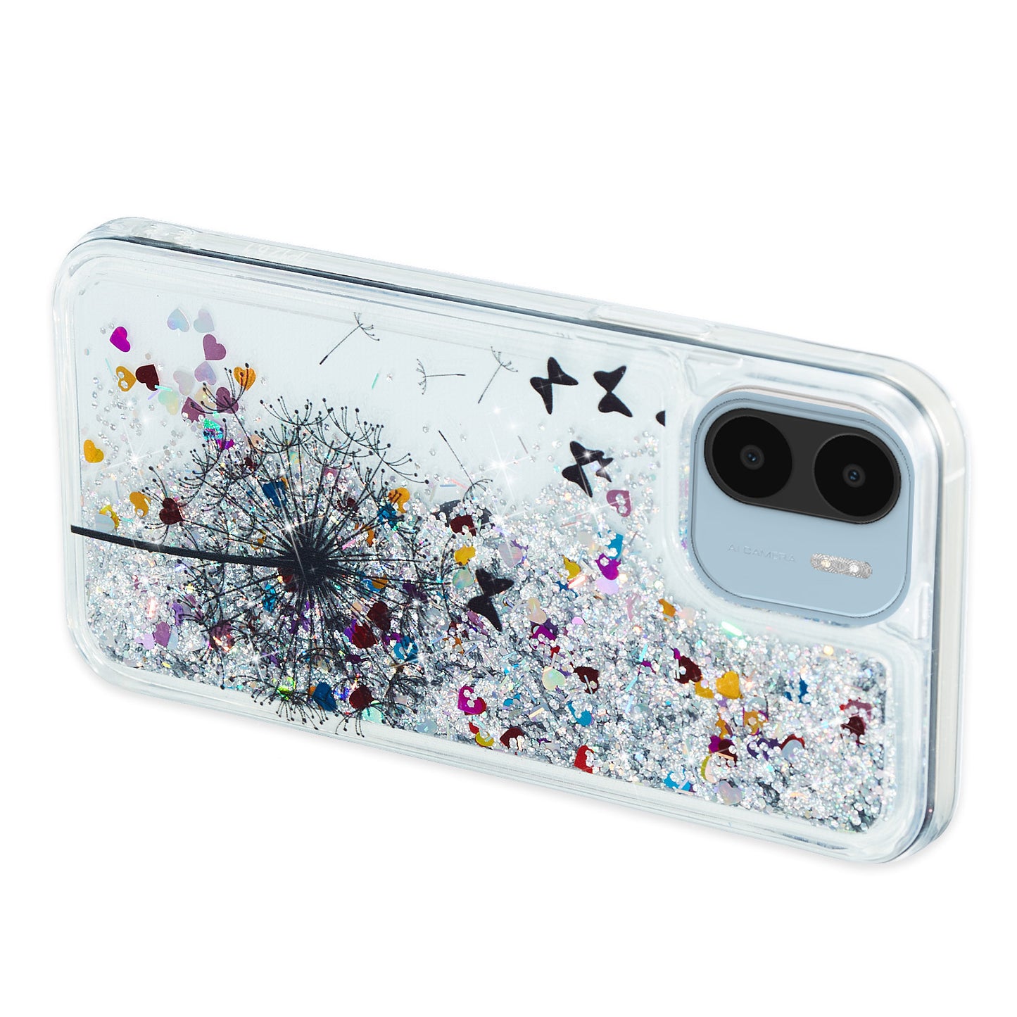 For Xiaomi Redmi A1 4G / A2 4G Embossment Pattern Quicksand Phone Case Anti-scratch TPU Phone Cover