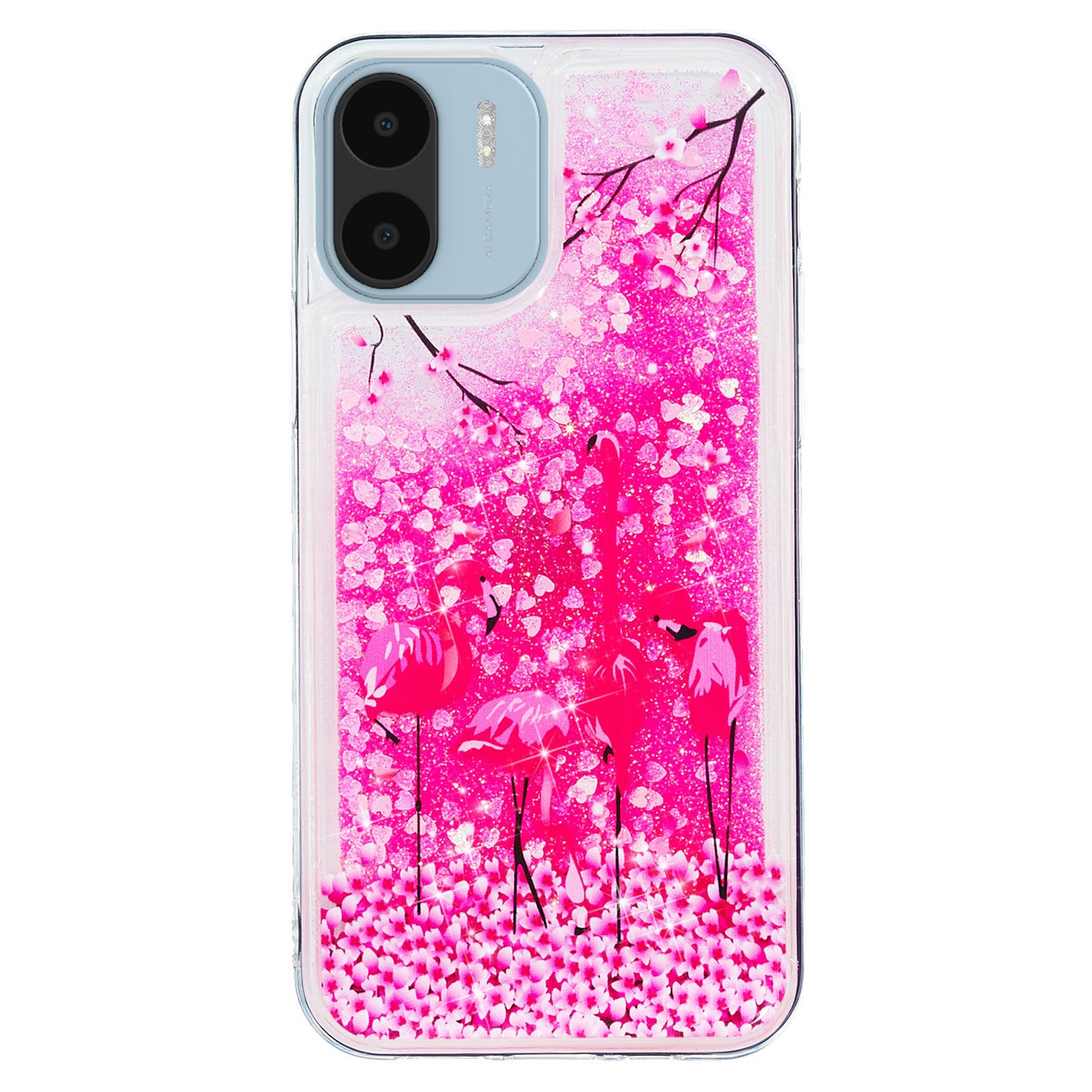 For Xiaomi Redmi A1 4G / A2 4G Embossment Pattern Quicksand Phone Case Anti-scratch TPU Phone Cover