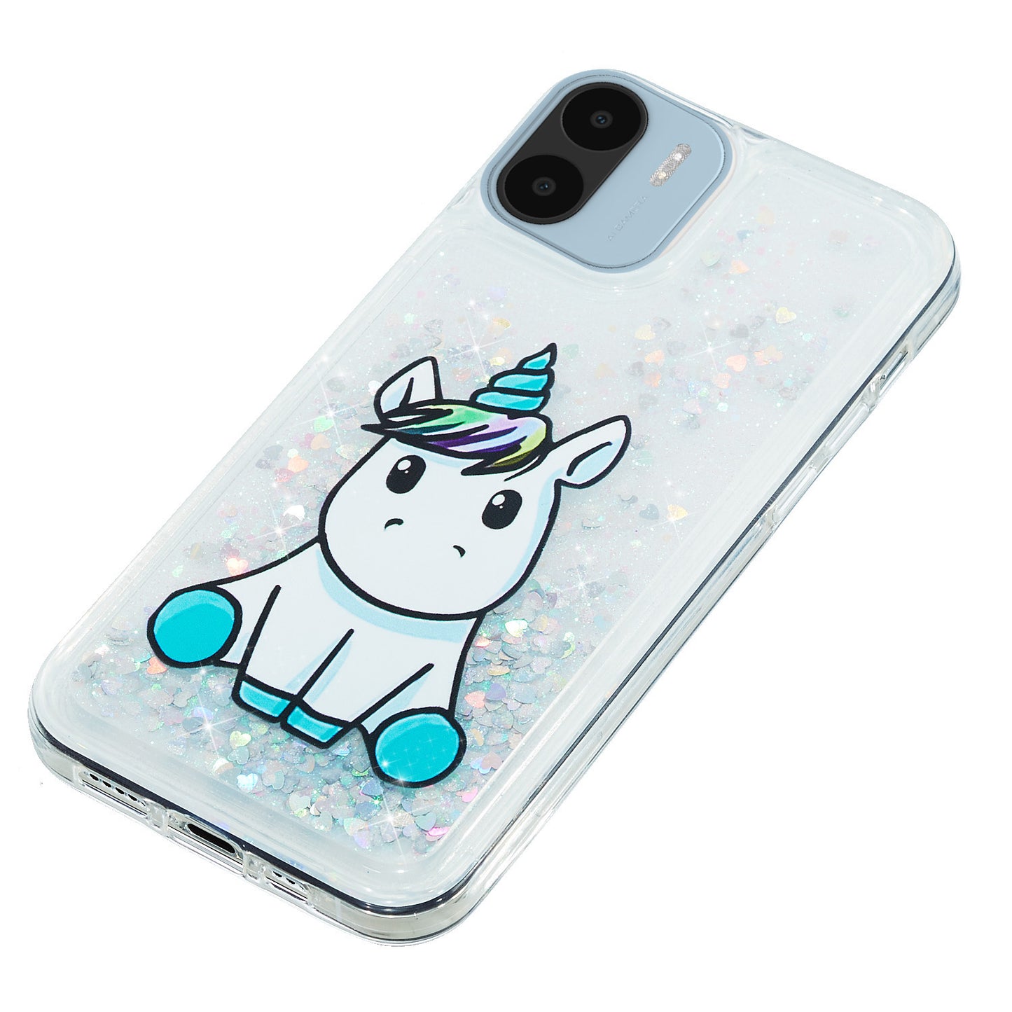 For Xiaomi Redmi A1 4G / A2 4G Embossment Pattern Quicksand Phone Case Anti-scratch TPU Phone Cover