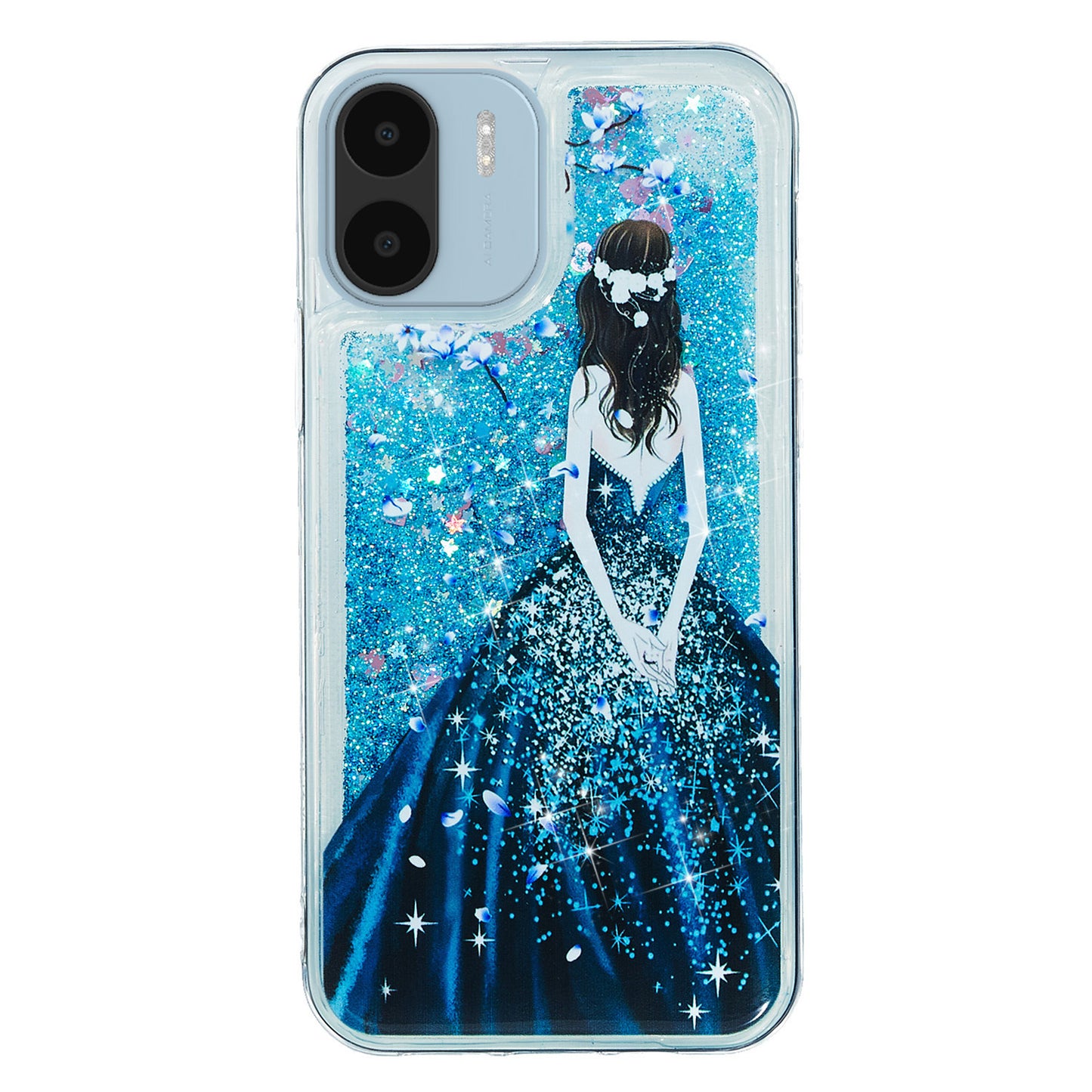 For Xiaomi Redmi A1 4G / A2 4G Embossment Pattern Quicksand Phone Case Anti-scratch TPU Phone Cover