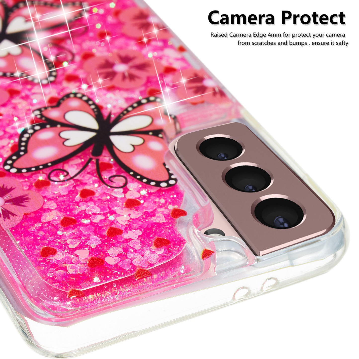 For Samsung Galaxy S23 Cell Phone Case Liquid Quicksand Embossment Pattern Phone TPU Cover