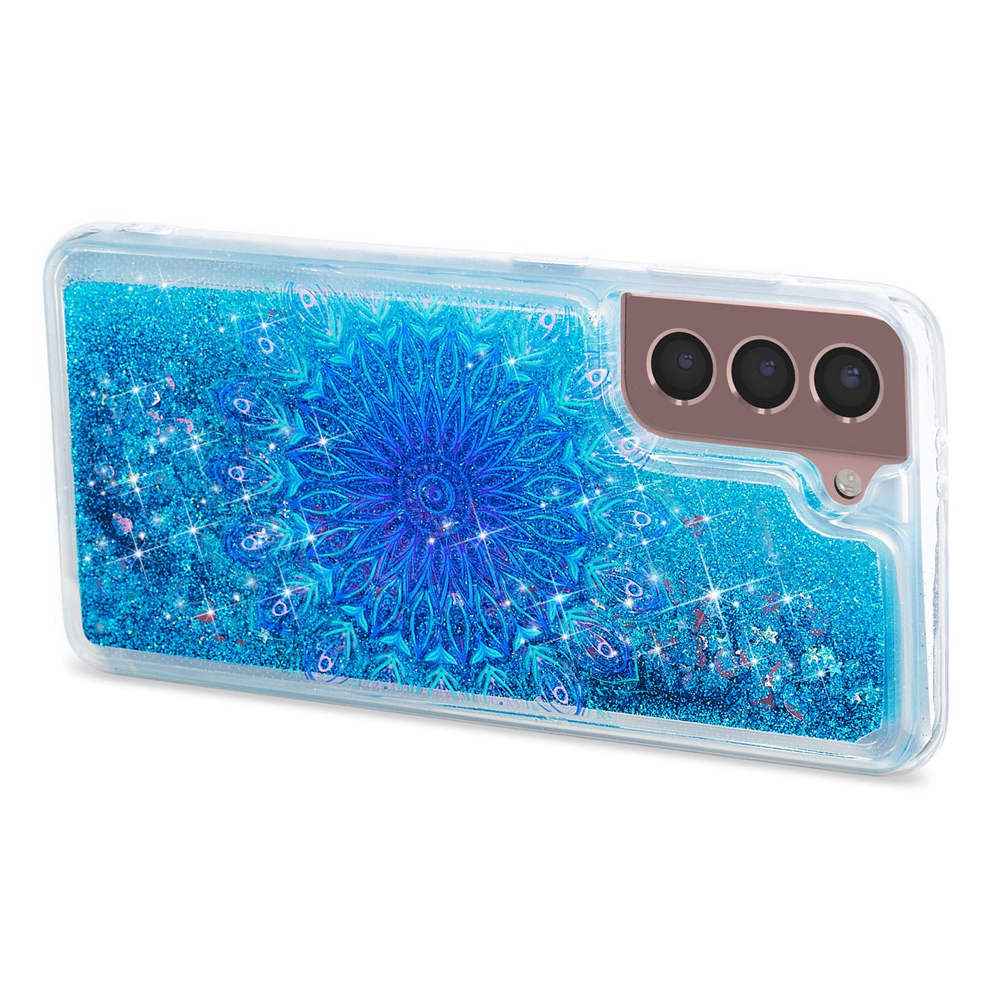 For Samsung Galaxy S23 Cell Phone Case Liquid Quicksand Embossment Pattern Phone TPU Cover
