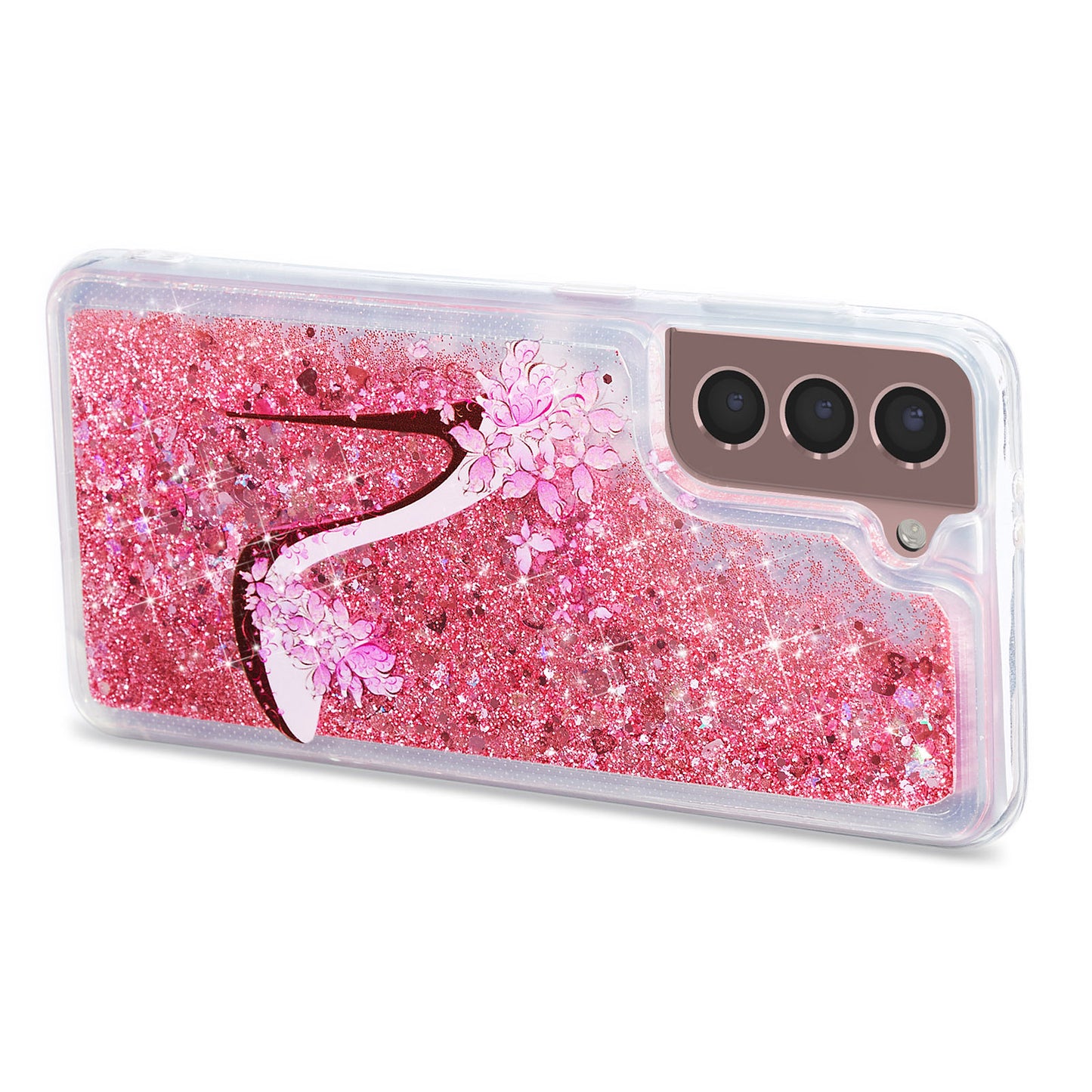 For Samsung Galaxy S23 Cell Phone Case Liquid Quicksand Embossment Pattern Phone TPU Cover