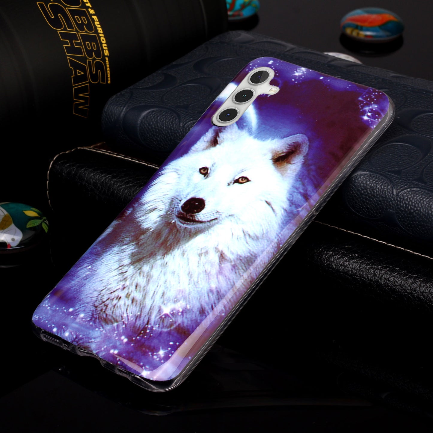 For Samsung Galaxy A24 5G Phone Case Luminous Patterned IMD TPU Back Case