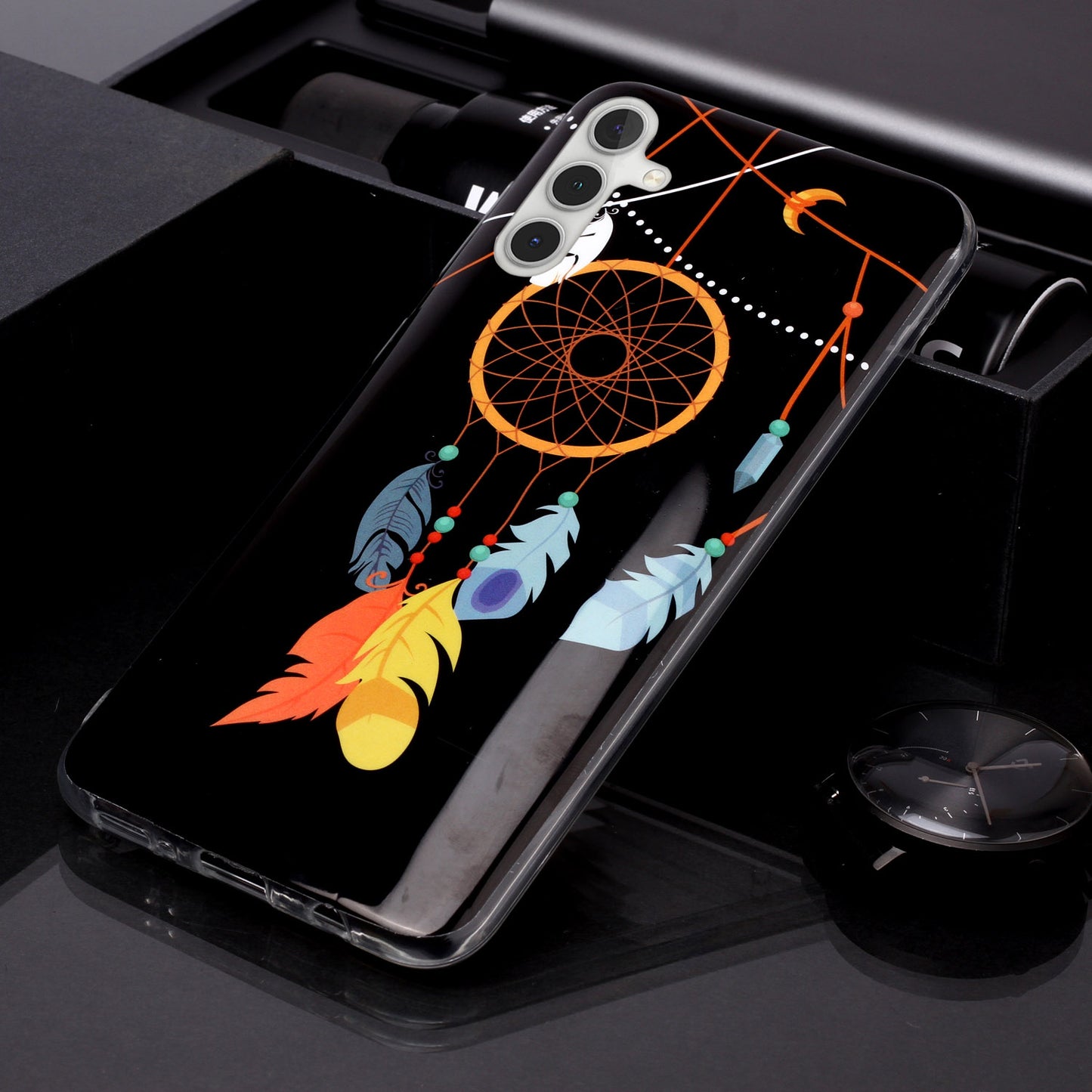 For Samsung Galaxy A24 5G Phone Case Luminous Patterned IMD TPU Back Case