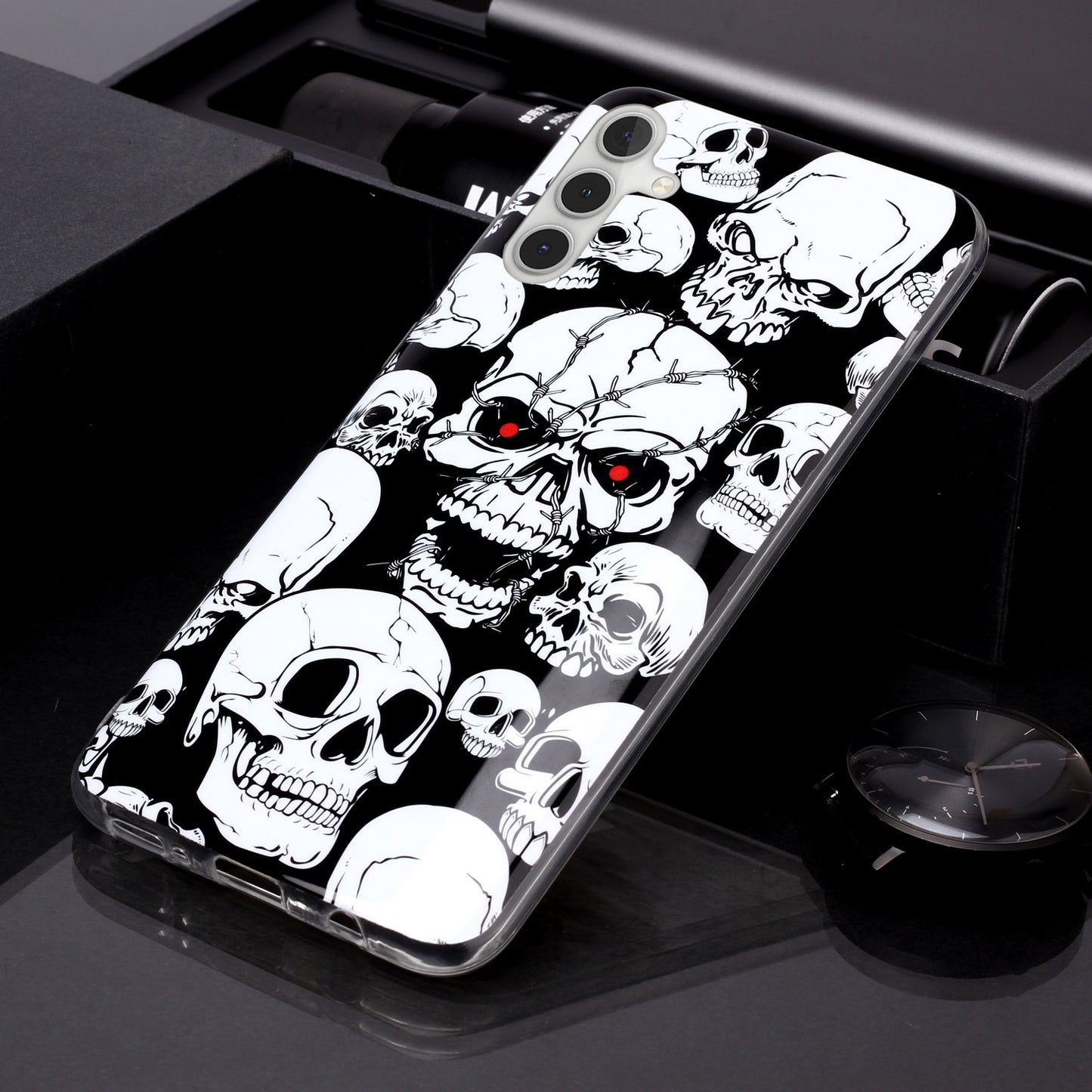 For Samsung Galaxy A24 5G Phone Case Luminous Patterned IMD TPU Back Case