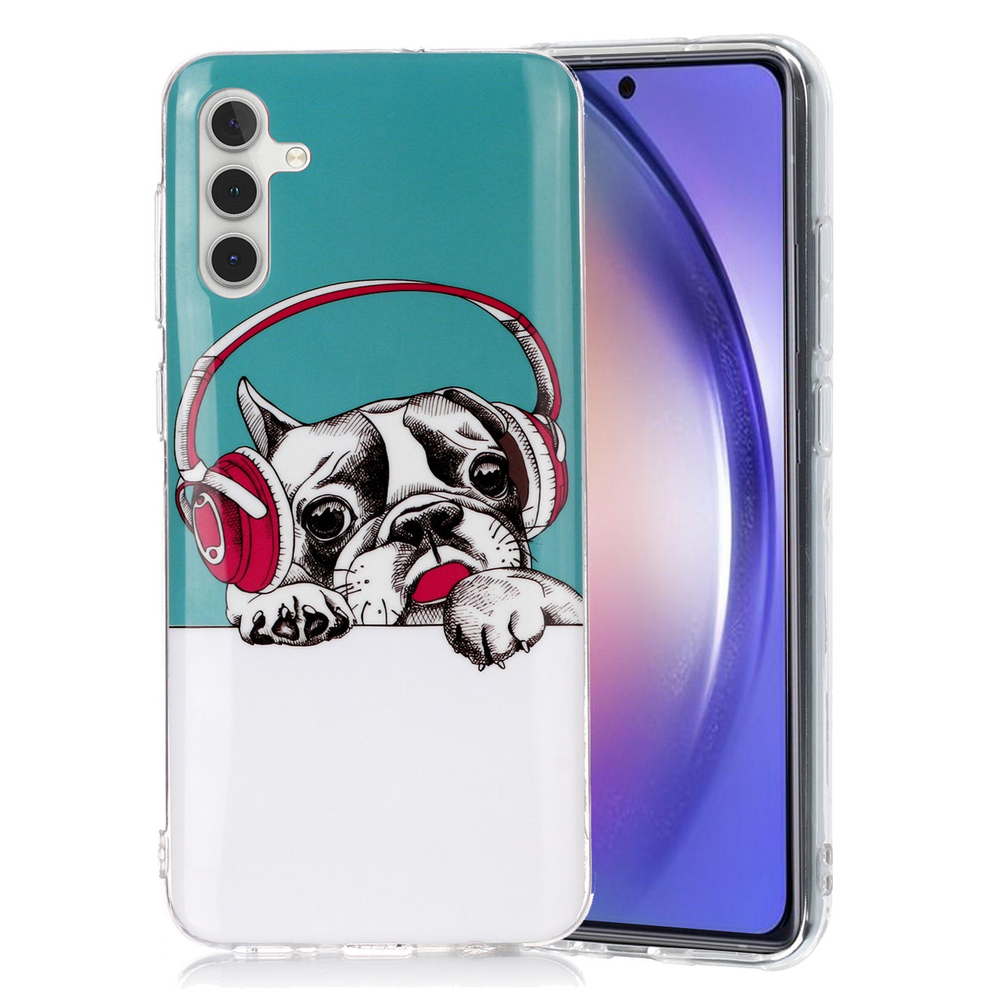 For Samsung Galaxy A24 5G Phone Case Luminous Patterned IMD TPU Back Case