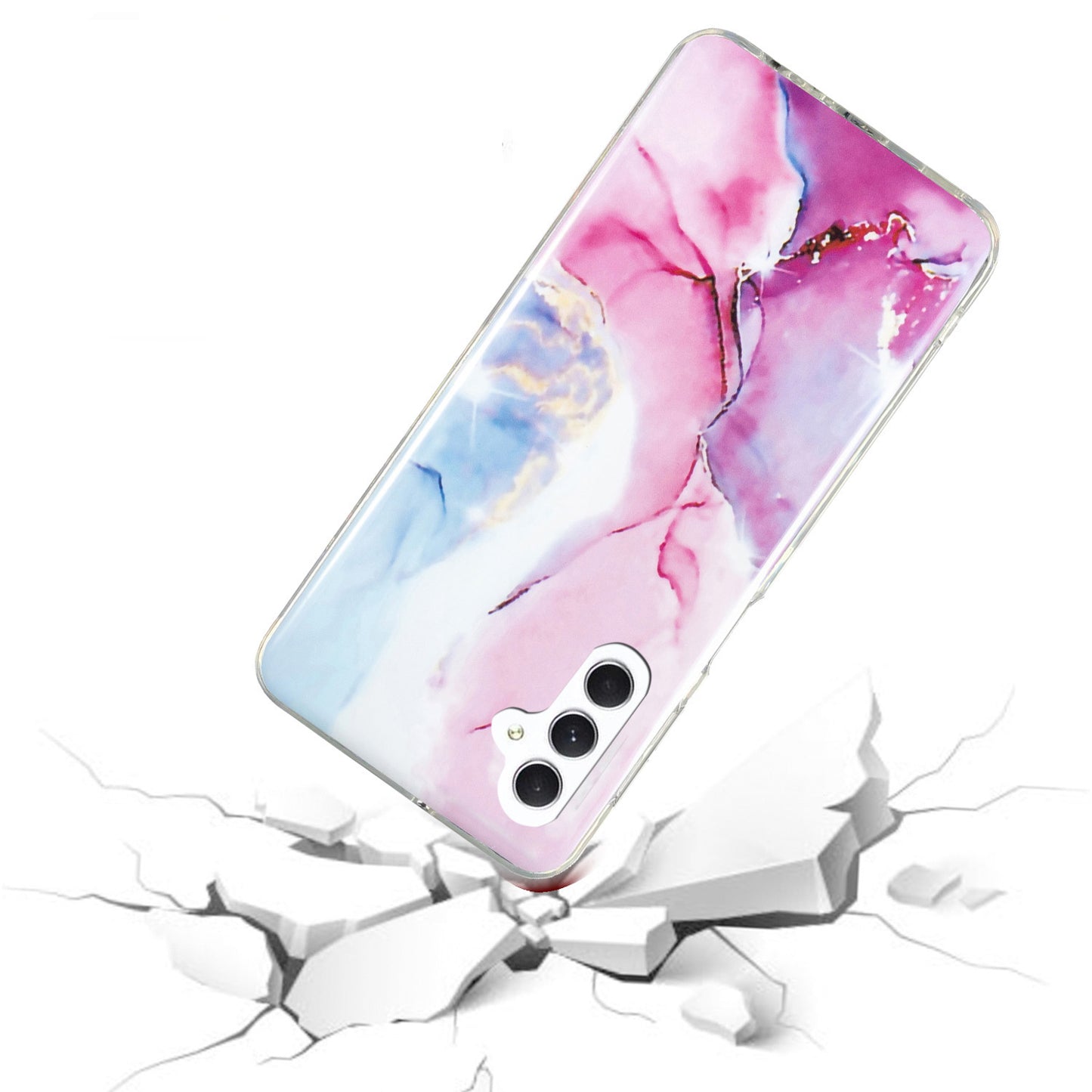 For Samsung Galaxy A54 5G Marble Pattern Phone TPU Case Anti-scratch IMD Phone Cover