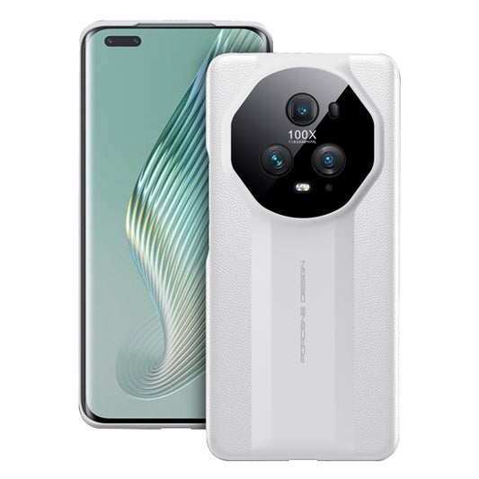 For Honor Magic5 Pro Anti-drop Phone Case Full Lens Protection Leather Coated PC Cover