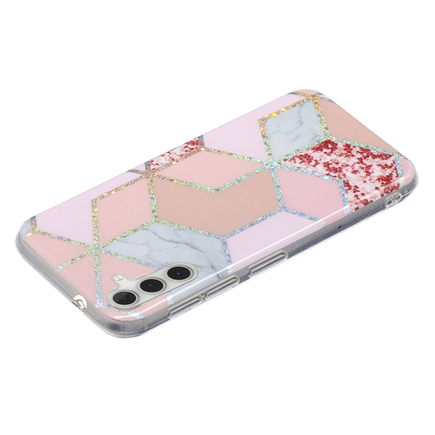 For Samsung Galaxy A24 4G Pattern IMD Case Soft TPU Electroplating Protective Phone Cover