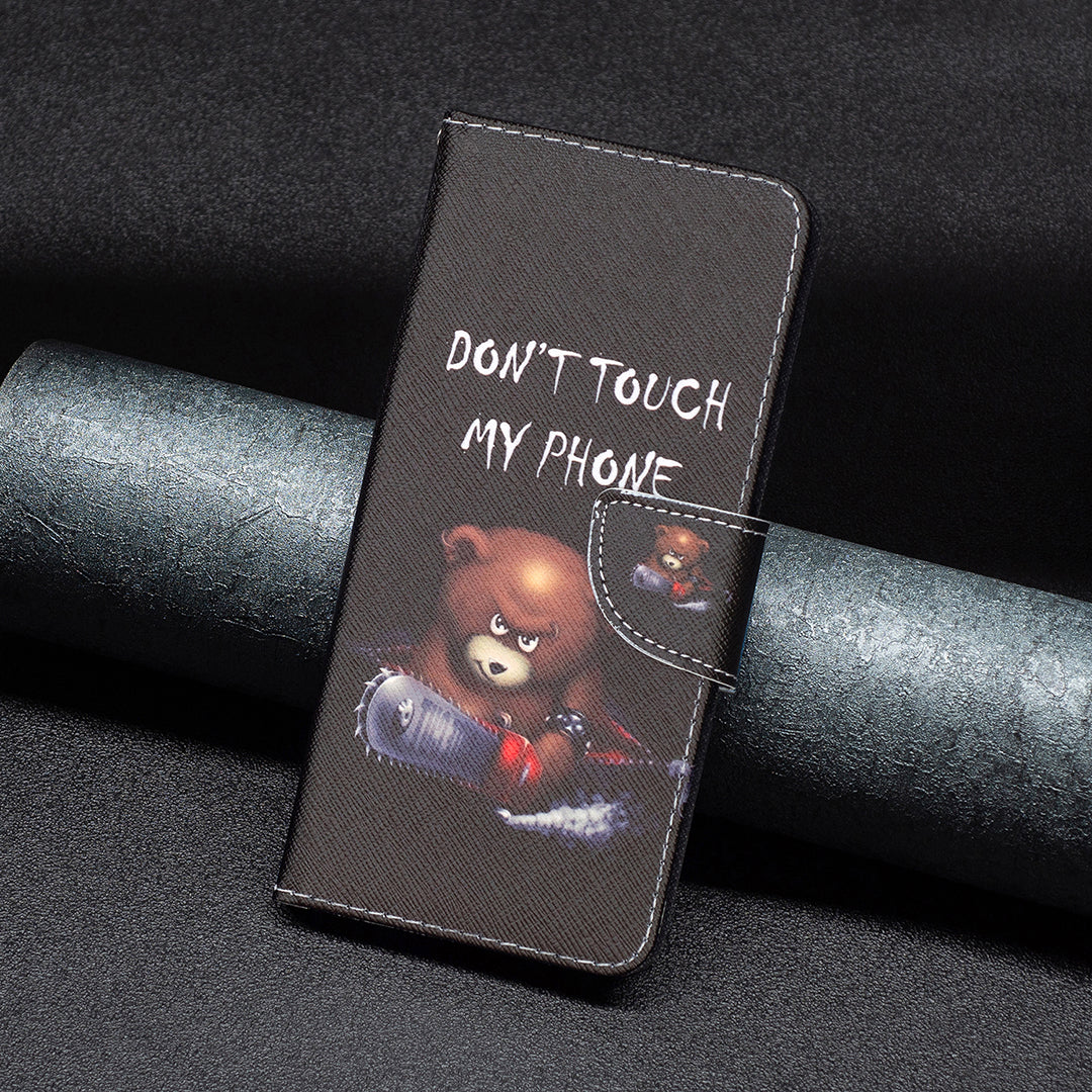 For Xiaomi Redmi Note 12 4G Anti-drop Pattern Printing Phone Case PU Leather Wallet Stand Cover