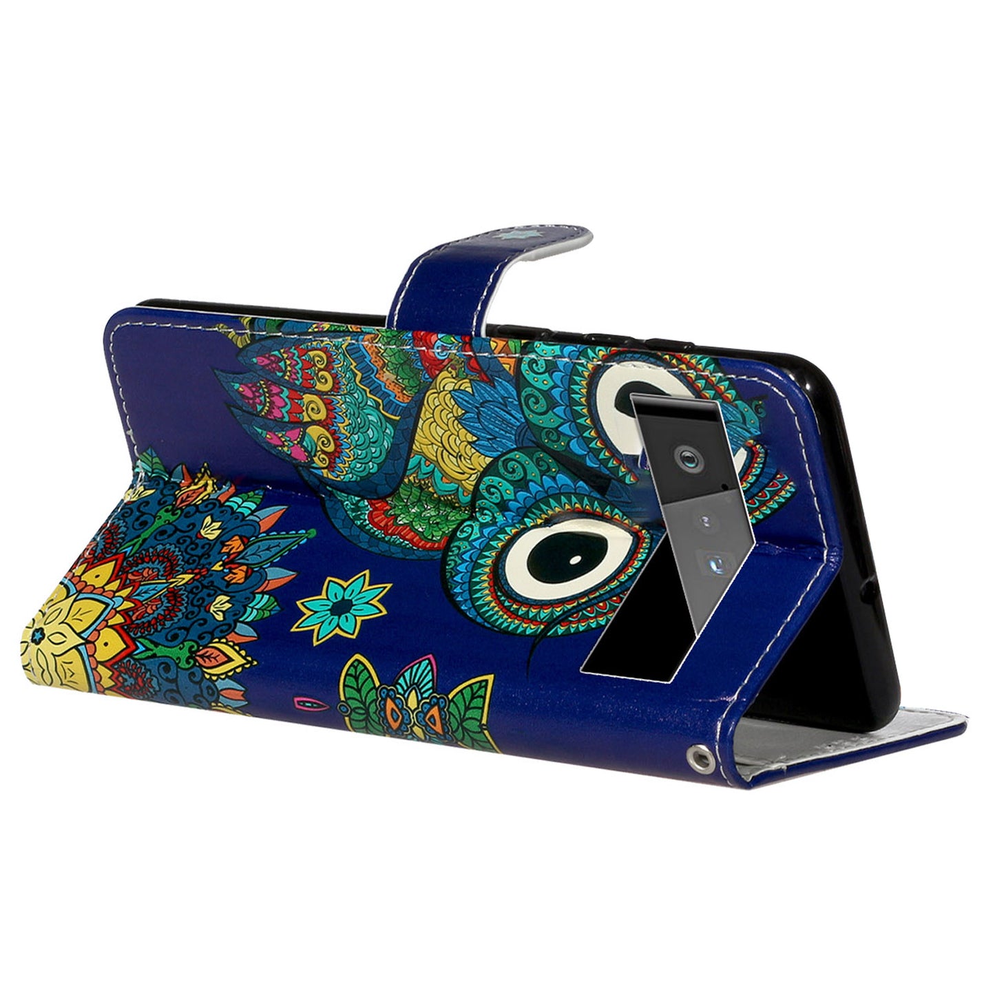 Shockproof Case for Google Pixel 6 Pro 5G Phone Case Pattern Printing Leather Flip Cover with Wallet