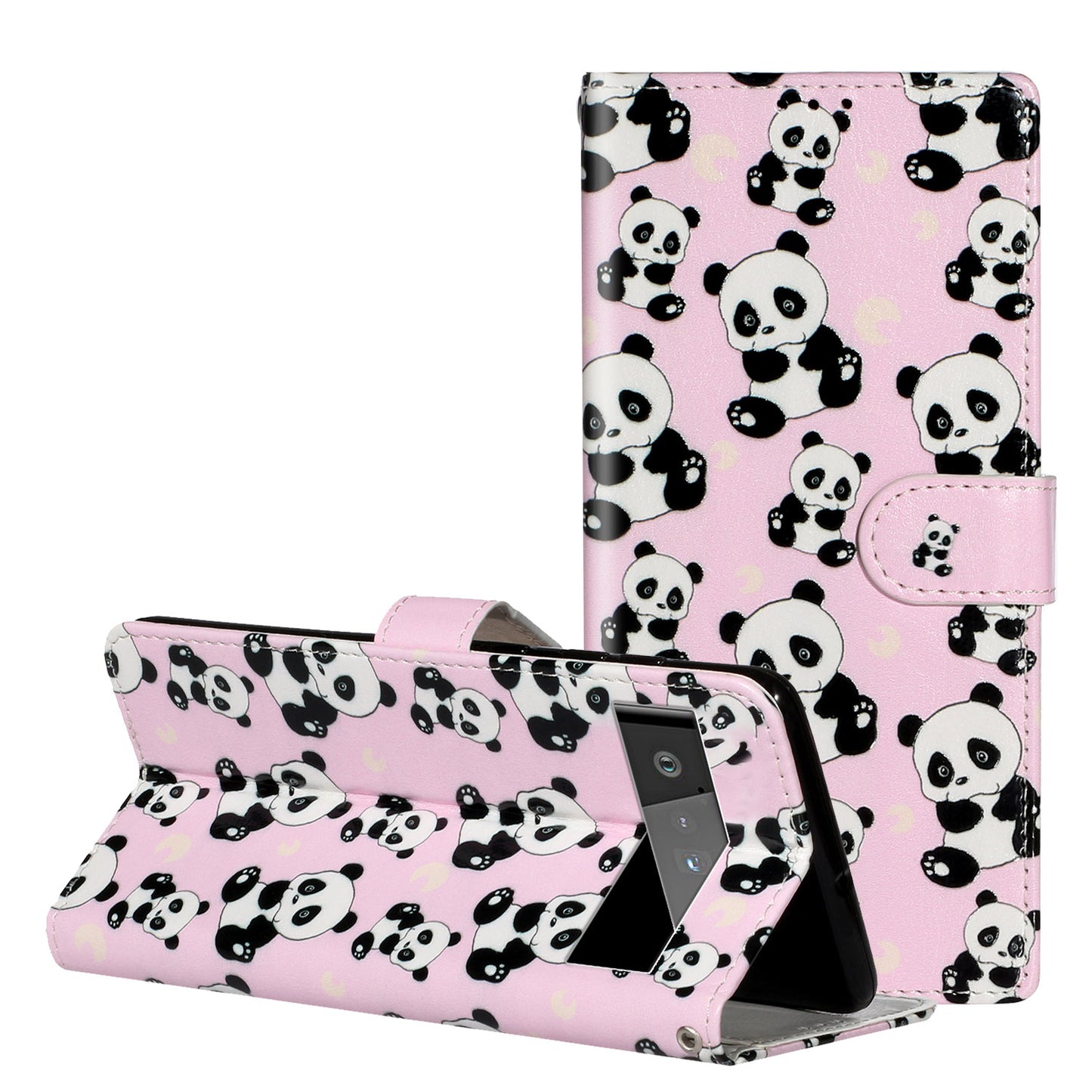 Shockproof Case for Google Pixel 6 Pro 5G Phone Case Pattern Printing Leather Flip Cover with Wallet
