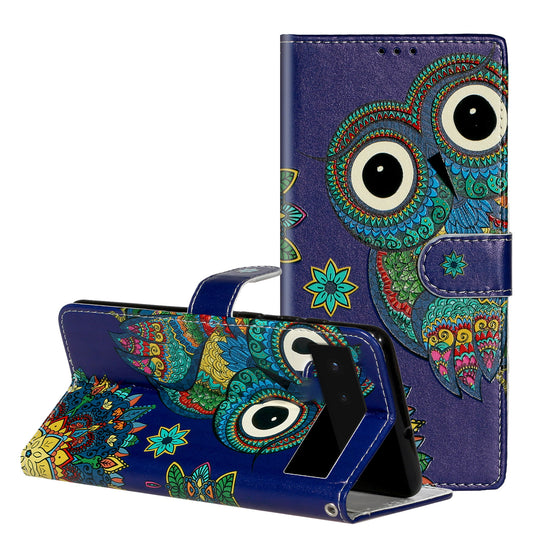 For Google Pixel 6 Pattern Printing Leather Wallet Flip Case Stand Protective Phone Cover