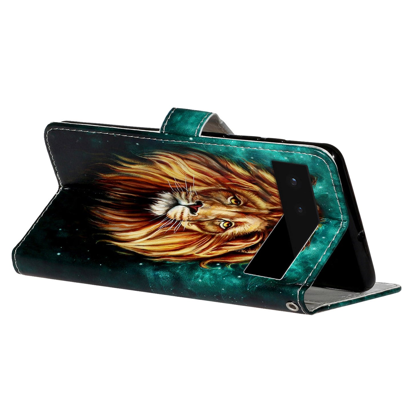 For Google Pixel 6 Pattern Printing Leather Wallet Flip Case Stand Protective Phone Cover