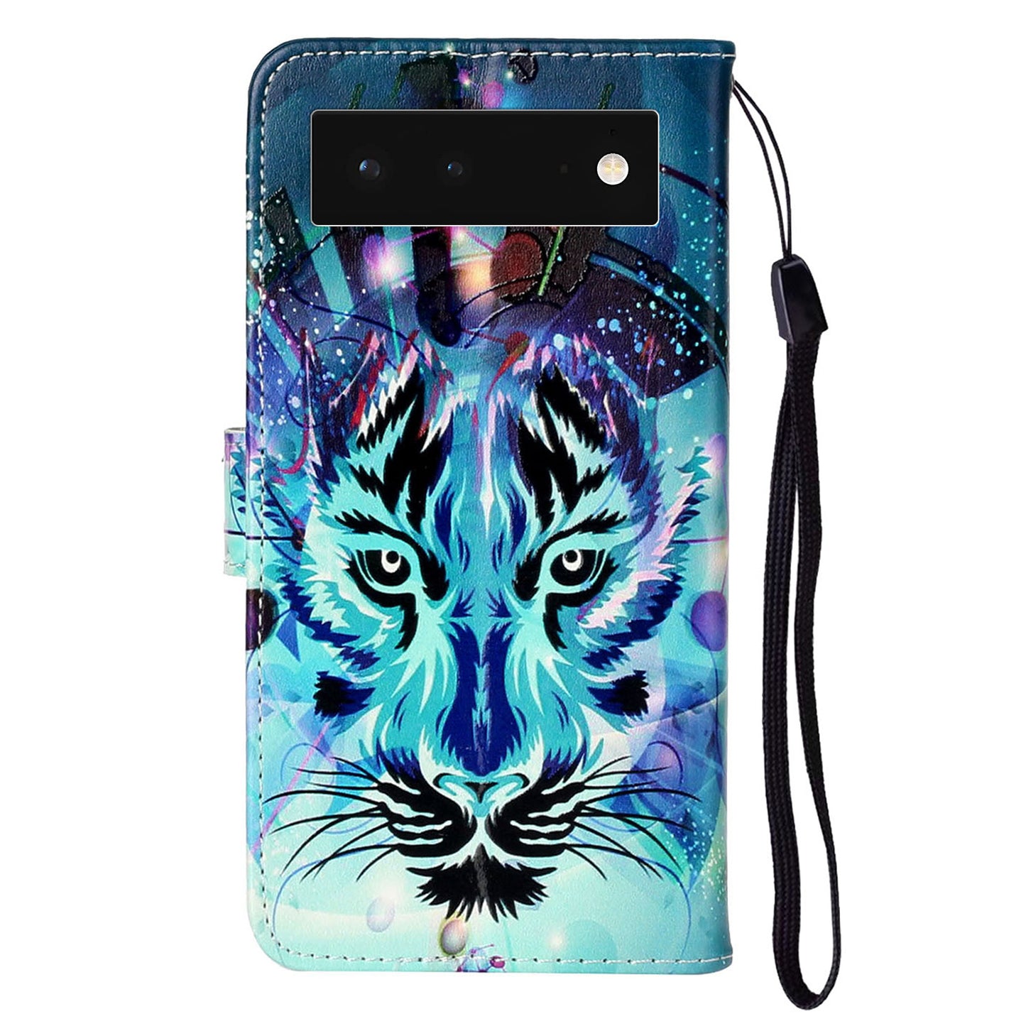 For Google Pixel 6 Pattern Printing Leather Wallet Flip Case Stand Protective Phone Cover