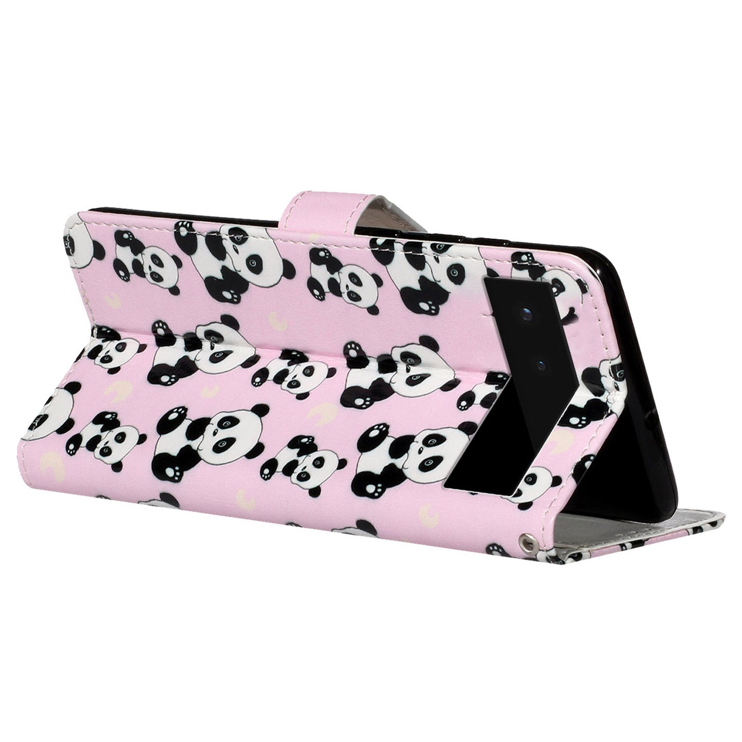 For Google Pixel 6 Pattern Printing Leather Wallet Flip Case Stand Protective Phone Cover