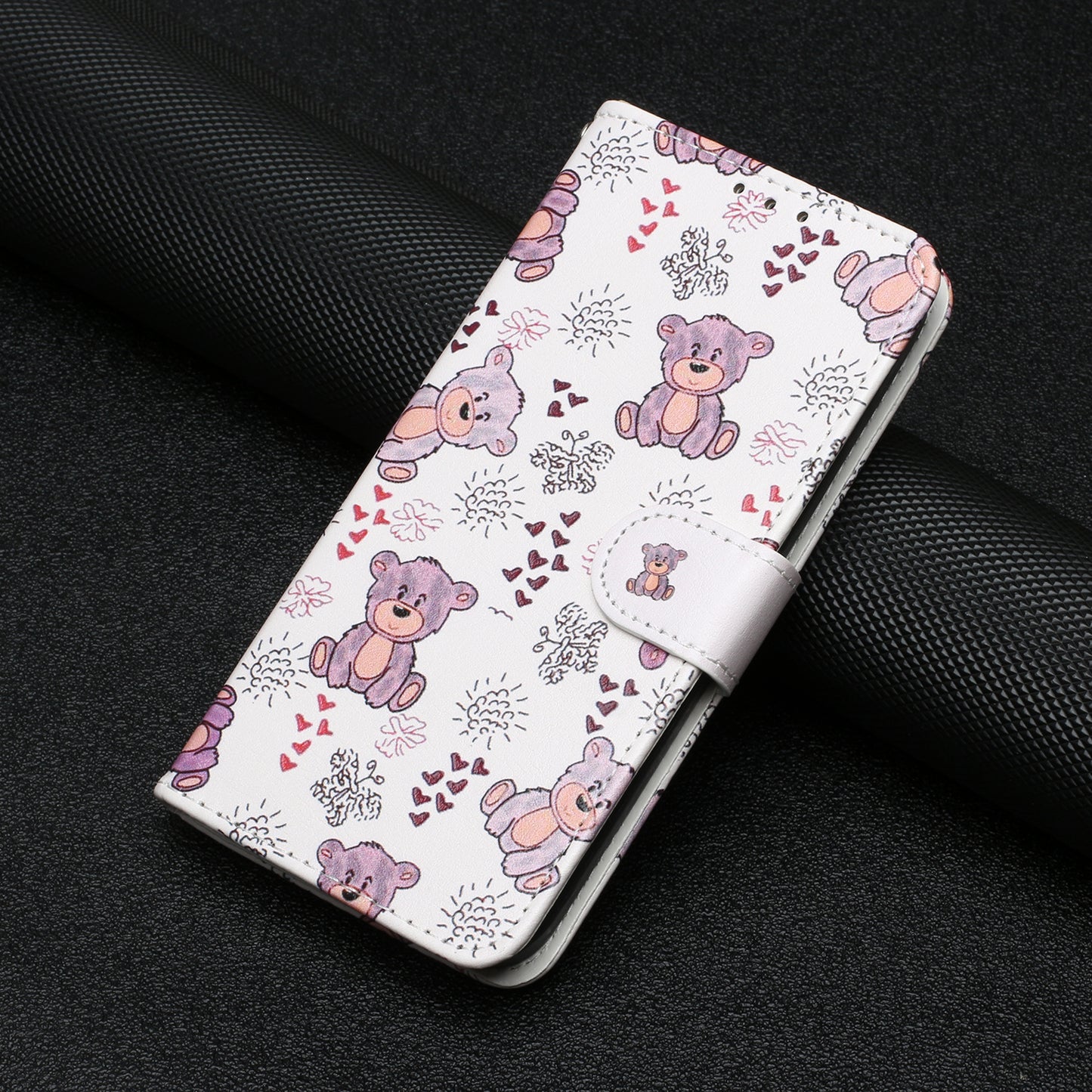 For Google Pixel 6a Pattern Printing PU Leather Phone Case Stand Flip Wallet Cover with Strap