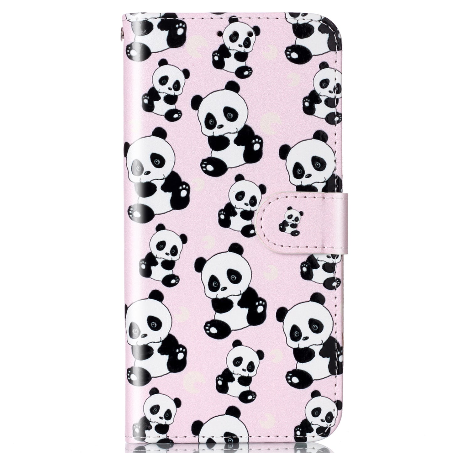 For Google Pixel 6a Pattern Printing PU Leather Phone Case Stand Flip Wallet Cover with Strap