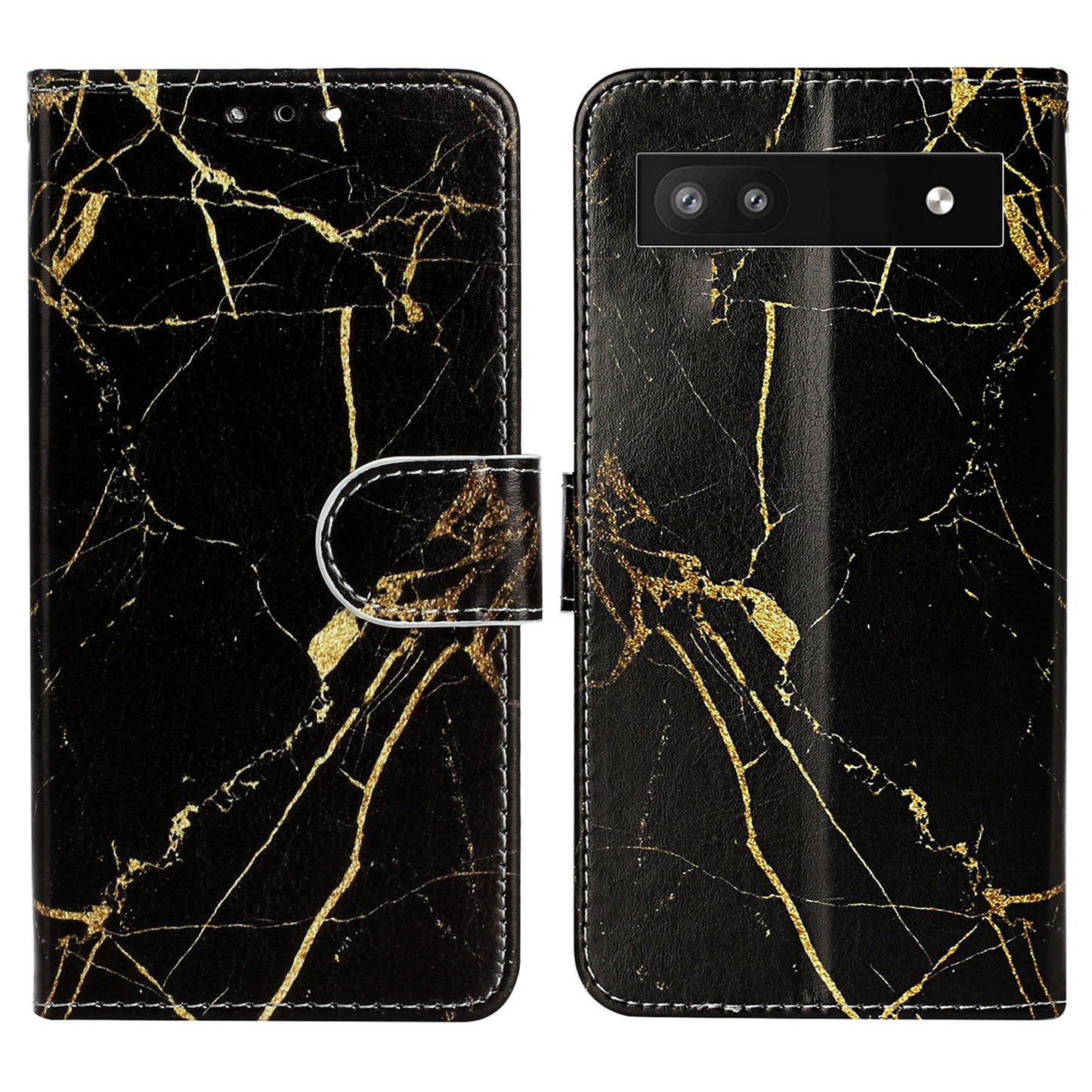 Wallet Phone Case for Google Pixel 7a Anti-Drop Shockproof Case Pattern Printing Leather Flip Cover