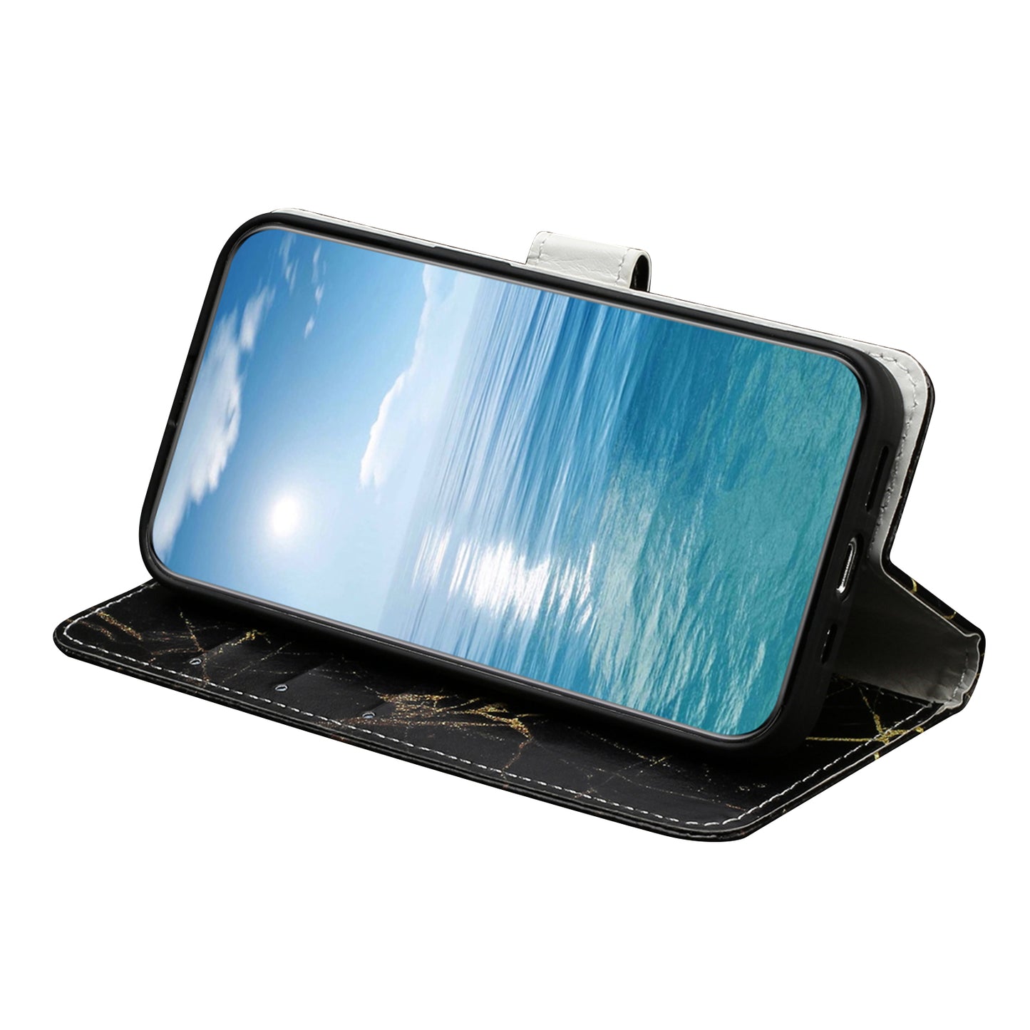 Pattern Printing Phone Case for Sony Xperia 1 V Anti-Fall Wallet Leather Cover with Stand