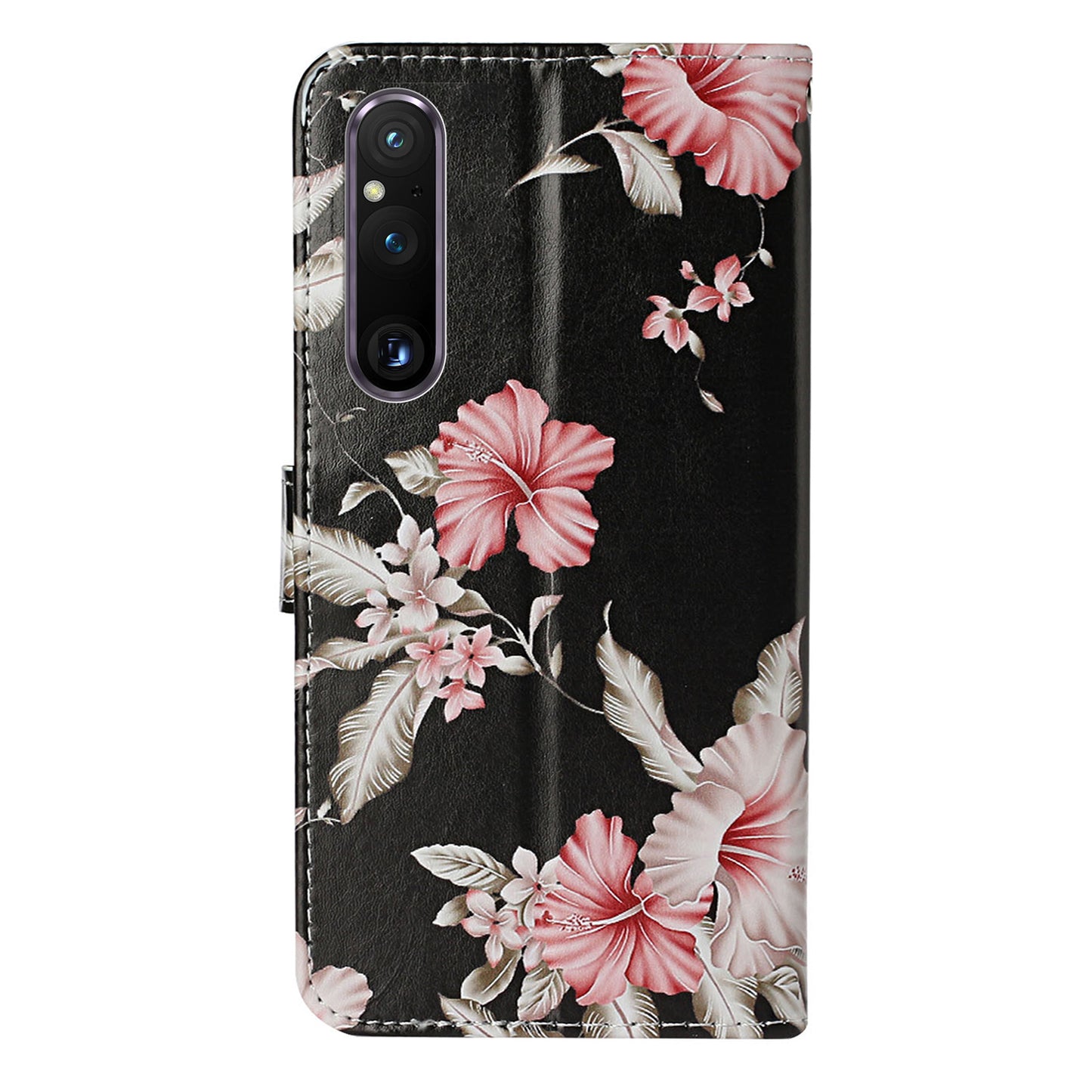 Pattern Printing Phone Case for Sony Xperia 1 V Anti-Fall Wallet Leather Cover with Stand