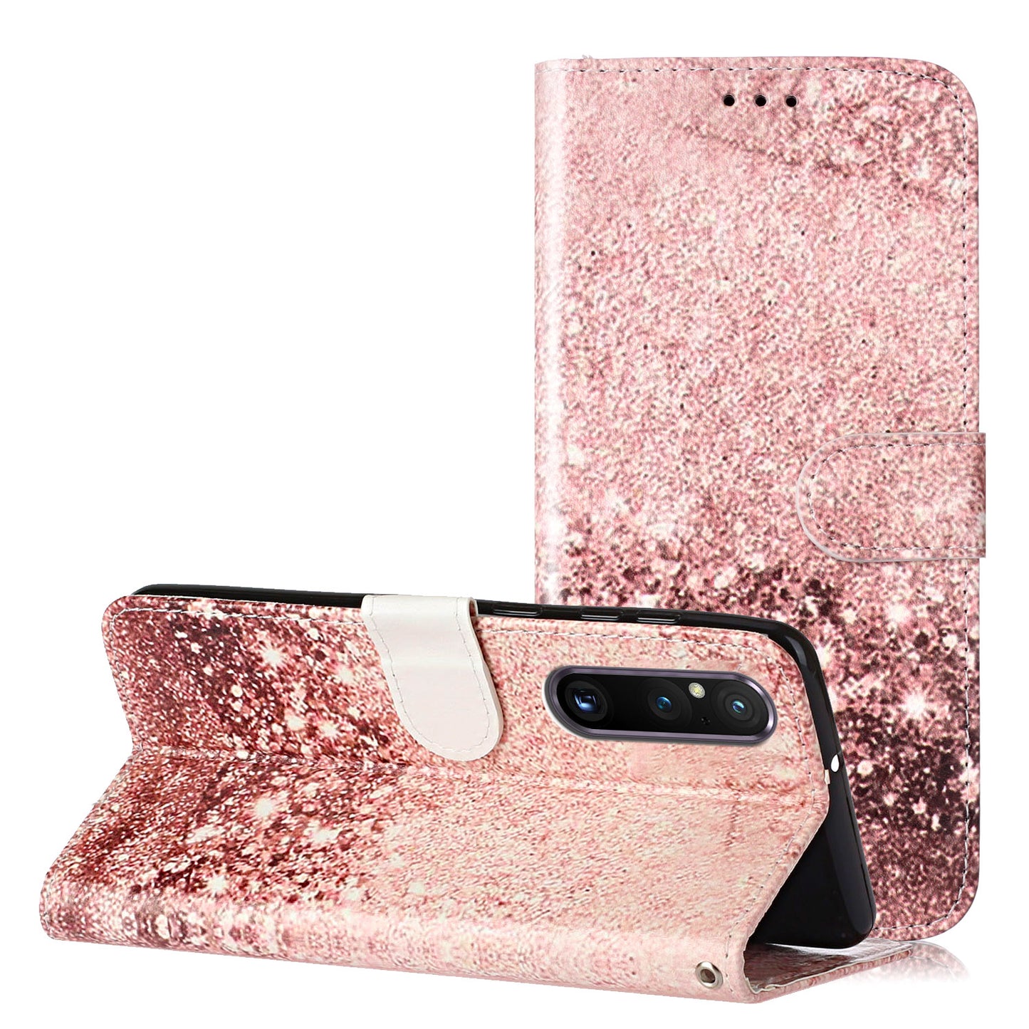 Pattern Printing Phone Case for Sony Xperia 1 V Anti-Fall Wallet Leather Cover with Stand