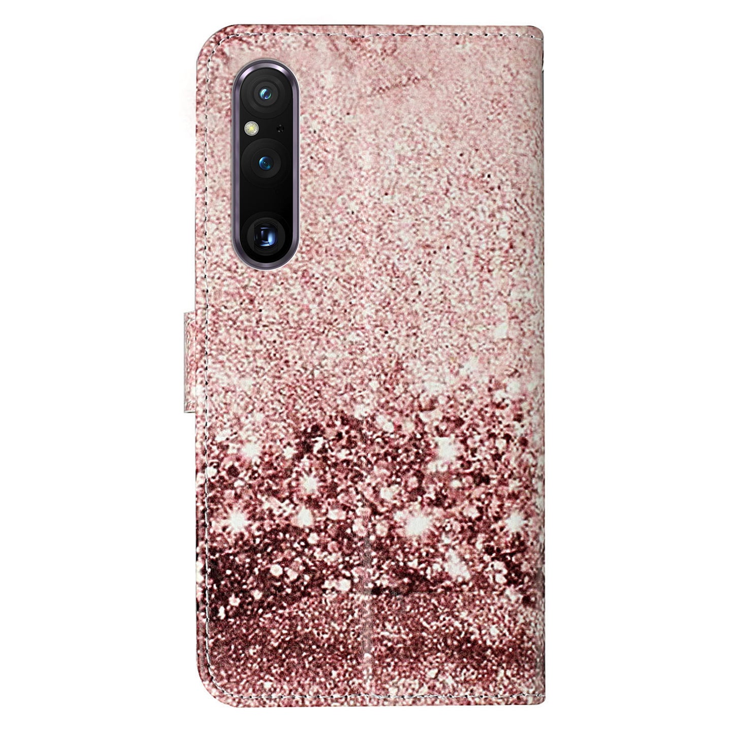 Pattern Printing Phone Case for Sony Xperia 1 V Anti-Fall Wallet Leather Cover with Stand