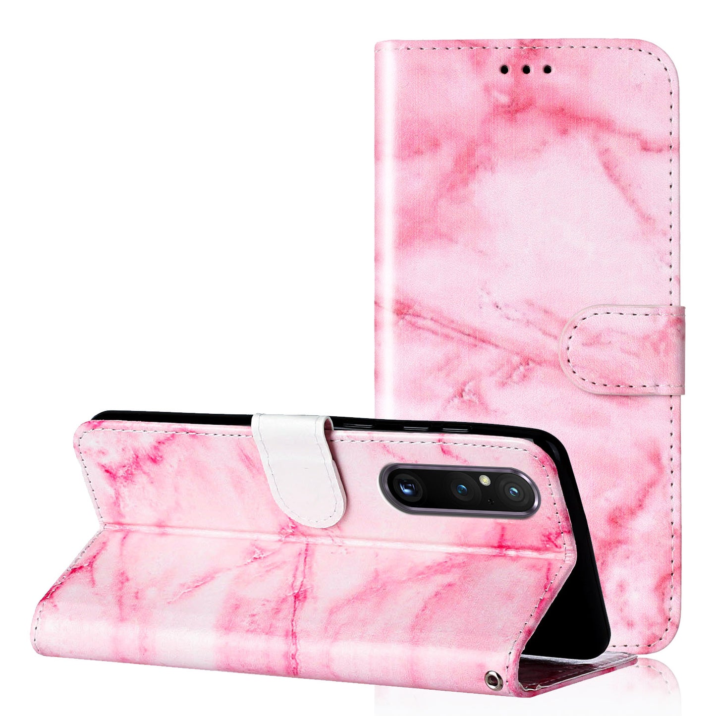 Pattern Printing Phone Case for Sony Xperia 1 V Anti-Fall Wallet Leather Cover with Stand
