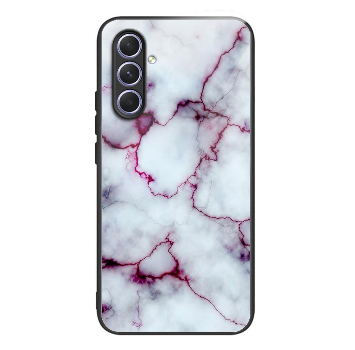 Tempered Glass TPU Case for Samsung Galaxy A54 5G Pattern Printing Shockproof Cover Anti-Drop Phone Case