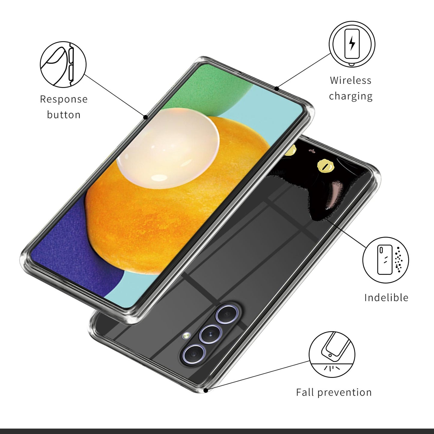 For Samsung Galaxy A34 5G Soft TPU Phone Case Pattern Printing Back Cover