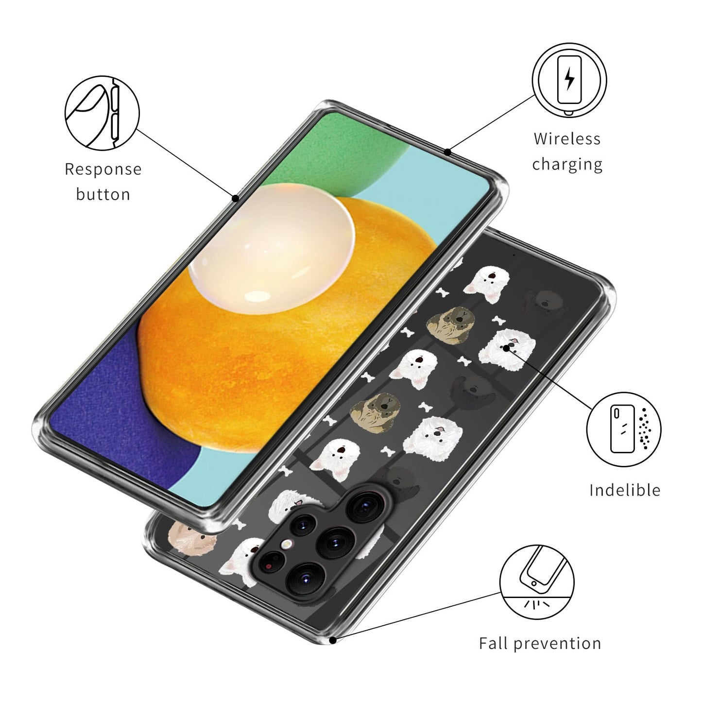 For Samsung Galaxy S23 Ultra Pattern Printing Phone TPU Case Cell Phone Cover