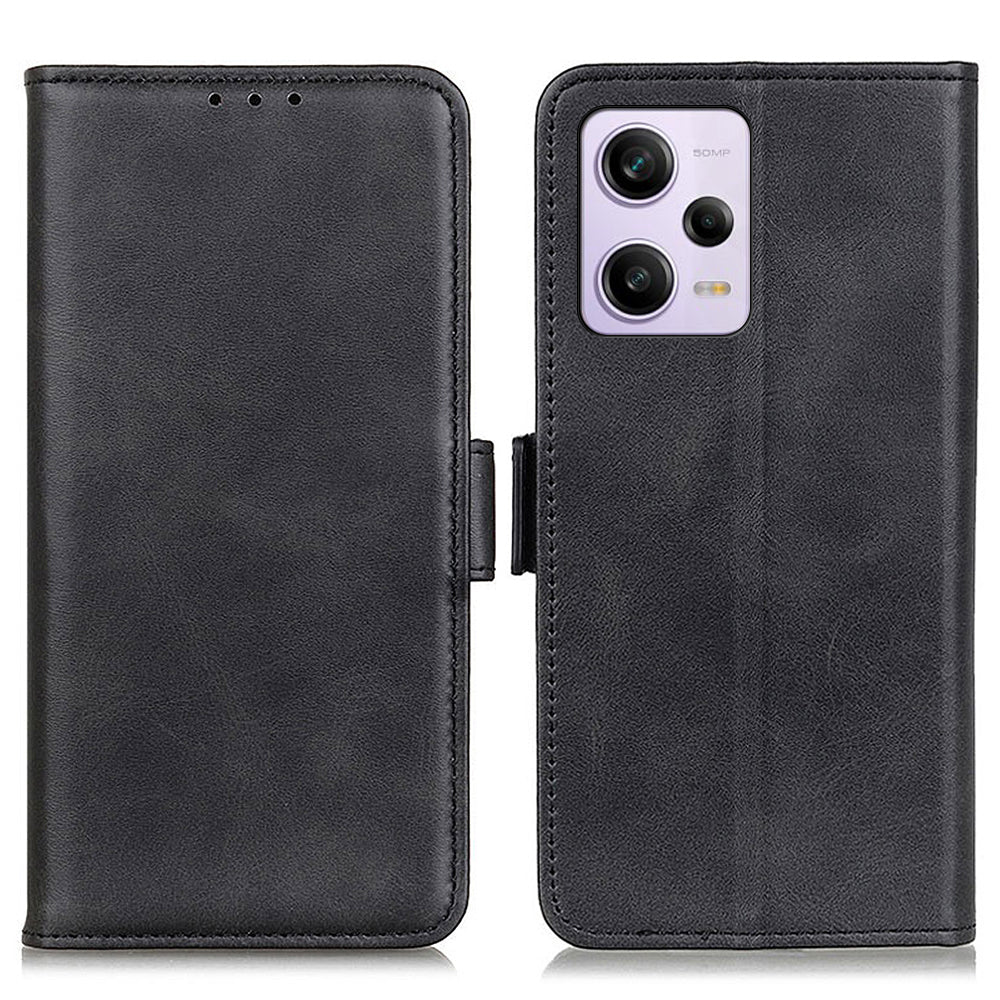 Phone Cover for Xiaomi Redmi Note 12 Pro+ 5G / Note 12 Explorer 5G Stand Wallet Cowhide Texture PU Leather Case