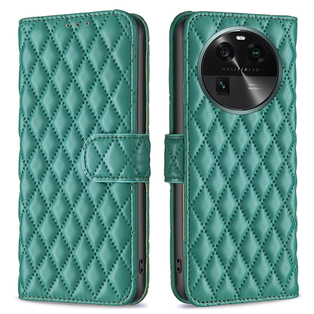 BINFEN COLOR BF Style-14 for Oppo Find X6 Stand Wallet Leather Phone Case Smartphone Cover