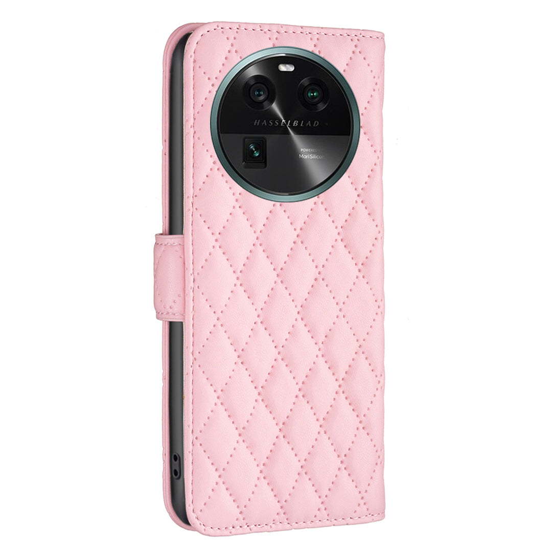 BINFEN COLOR BF Style-14 for Oppo Find X6 Stand Wallet Leather Phone Case Smartphone Cover
