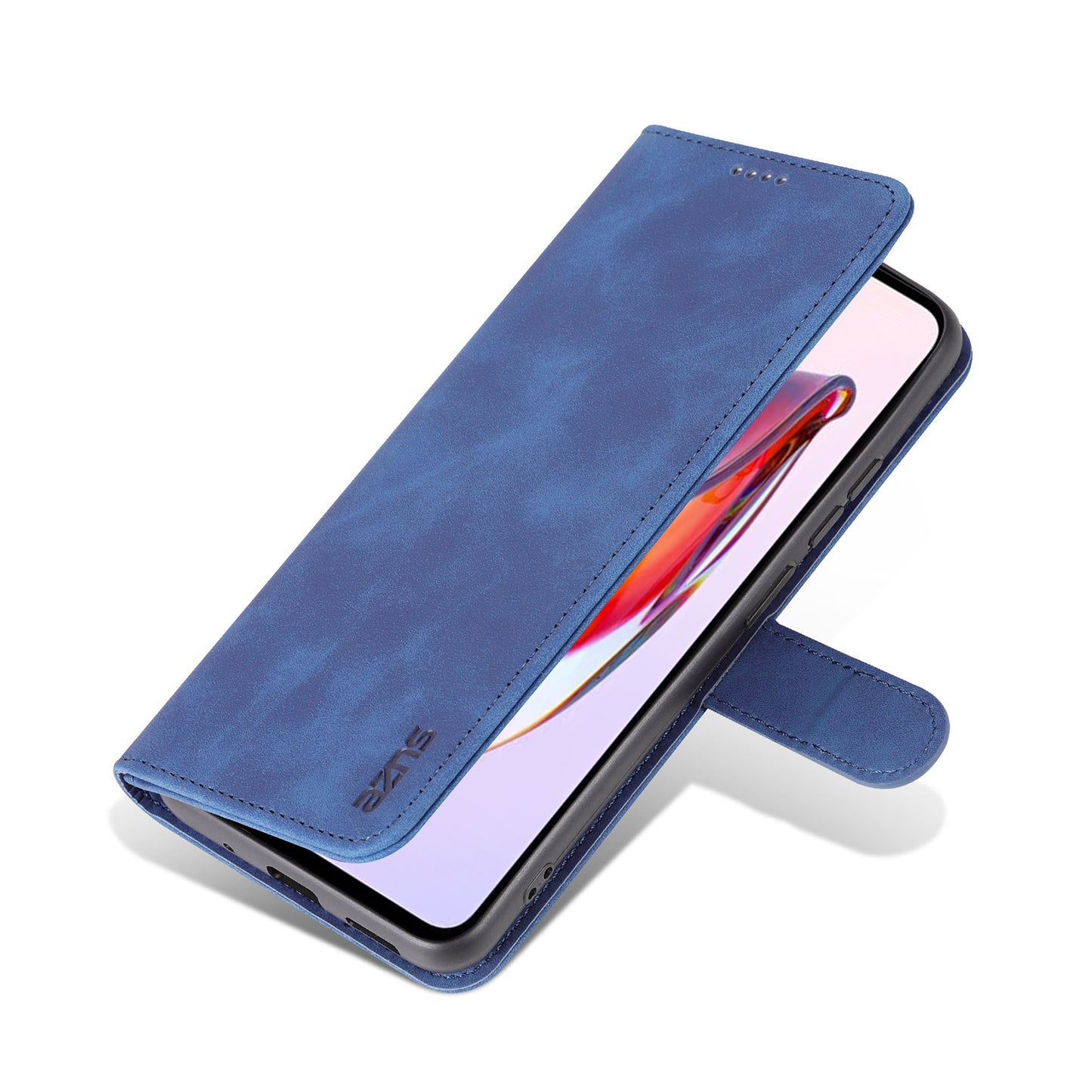 AZNS For Xiaomi Poco C55 4G / Redmi 11A 4G / Redmi 12C 4G Leather Phone Cover Stand Wallet Case