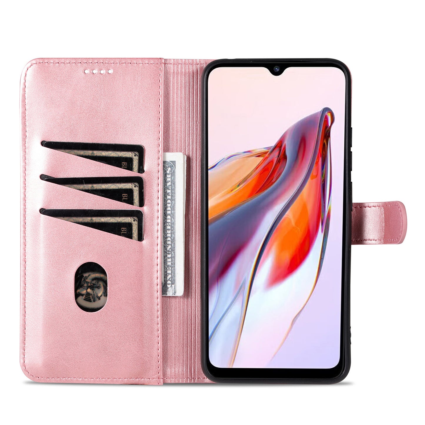 AZNS For Xiaomi Poco C55 4G / Redmi 11A 4G / Redmi 12C 4G Leather Phone Cover Stand Wallet Case