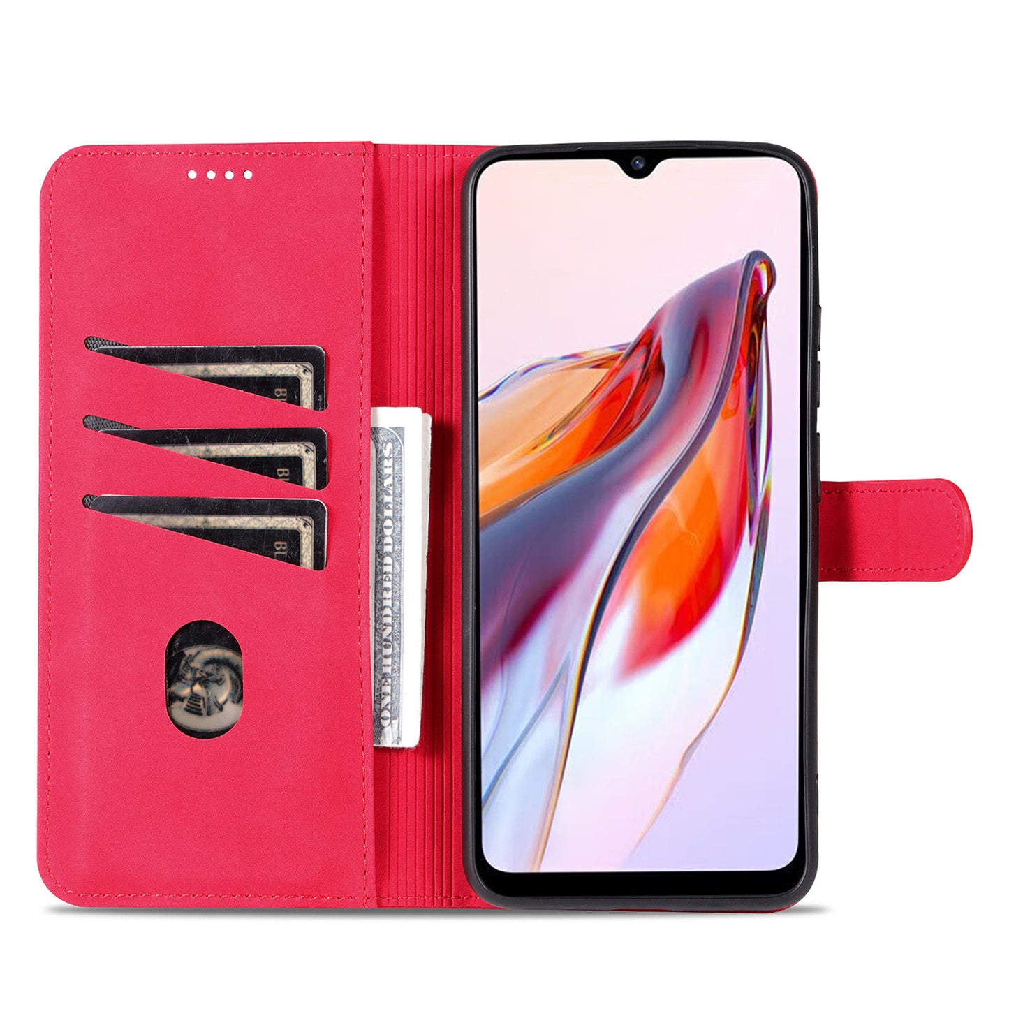 AZNS For Xiaomi Poco C55 4G / Redmi 11A 4G / Redmi 12C 4G Leather Phone Cover Stand Wallet Case