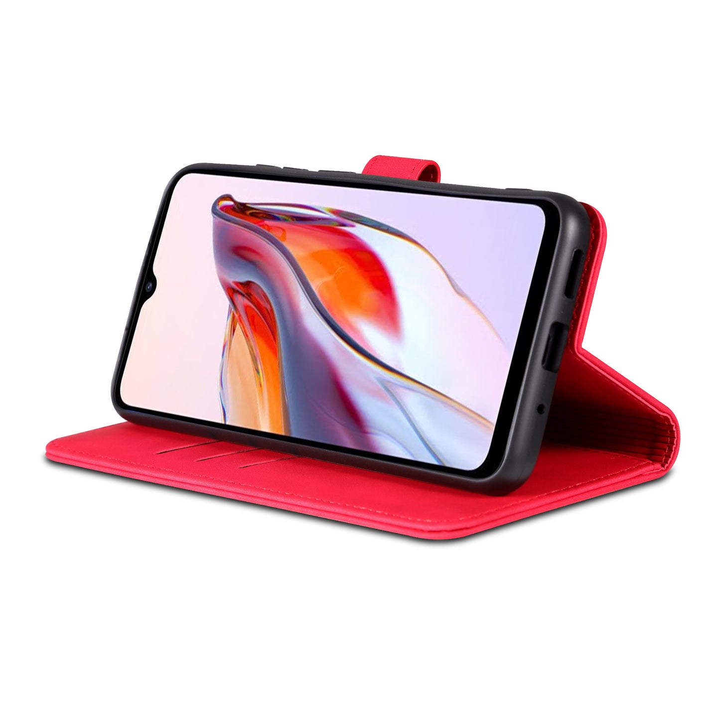 AZNS For Xiaomi Poco C55 4G / Redmi 11A 4G / Redmi 12C 4G Leather Phone Cover Stand Wallet Case