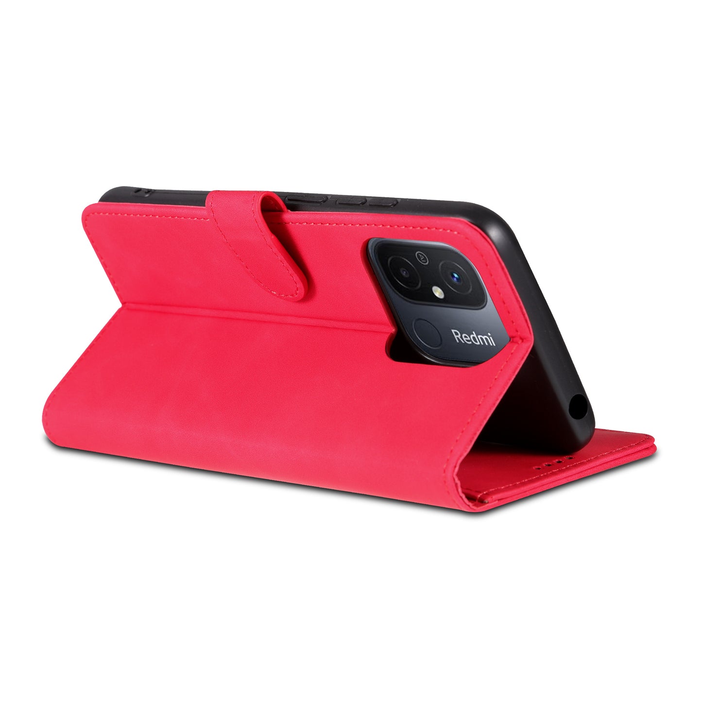 AZNS For Xiaomi Poco C55 4G / Redmi 11A 4G / Redmi 12C 4G Leather Phone Cover Stand Wallet Case