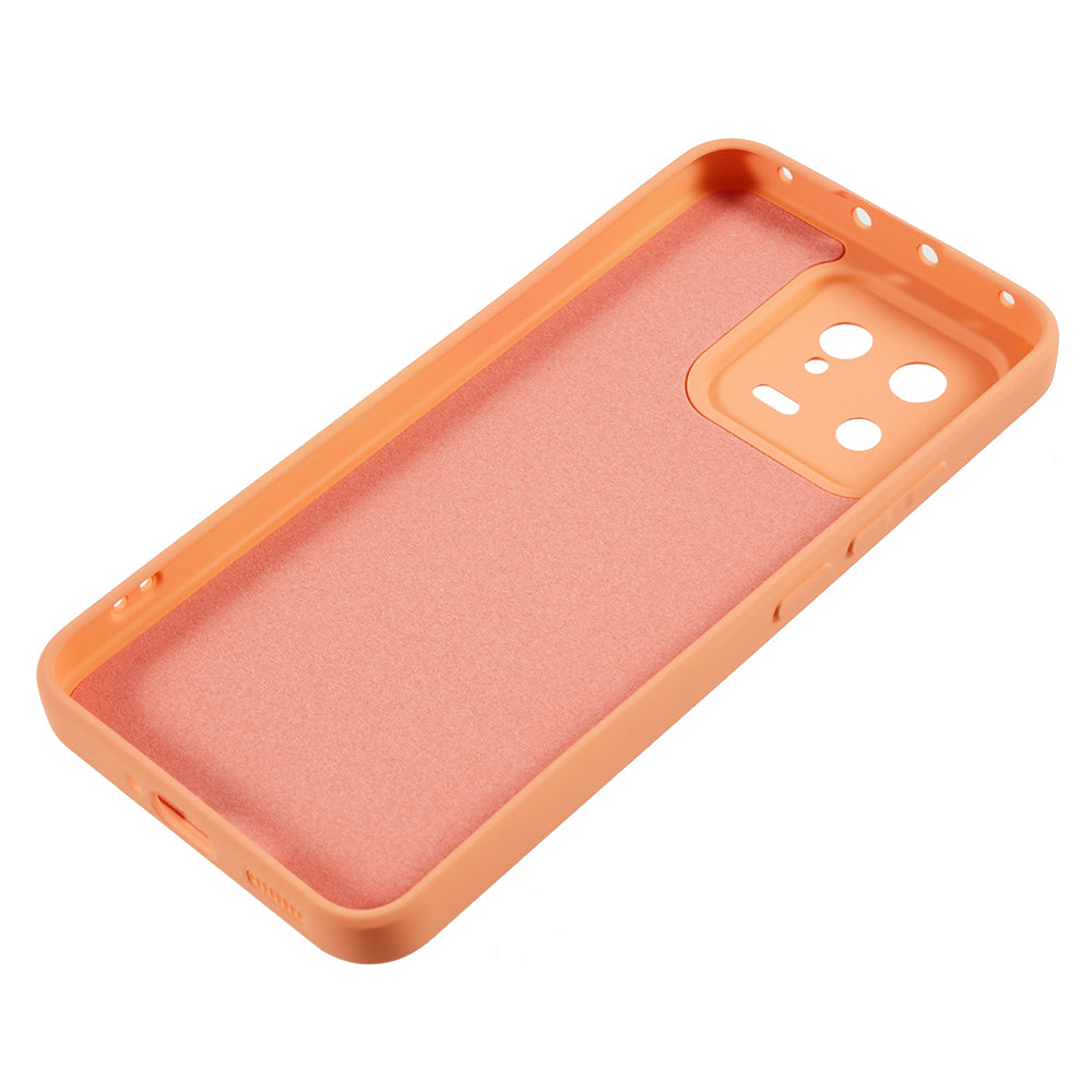 For Xiaomi 13 5G Anti-scratch TPU Phone Case Fiber Lining Rubberized Protective Cover