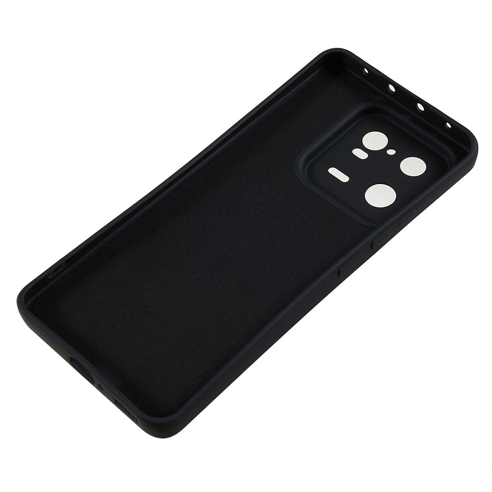 For Xiaomi 13 Pro 5G Soft TPU Shockproof Case Fiber Lining Rubberized Phone Cover