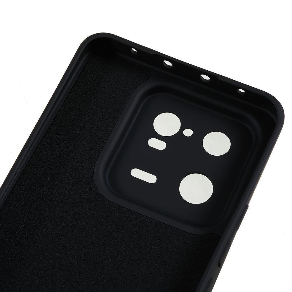For Xiaomi 13 Pro 5G Soft TPU Shockproof Case Fiber Lining Rubberized Phone Cover