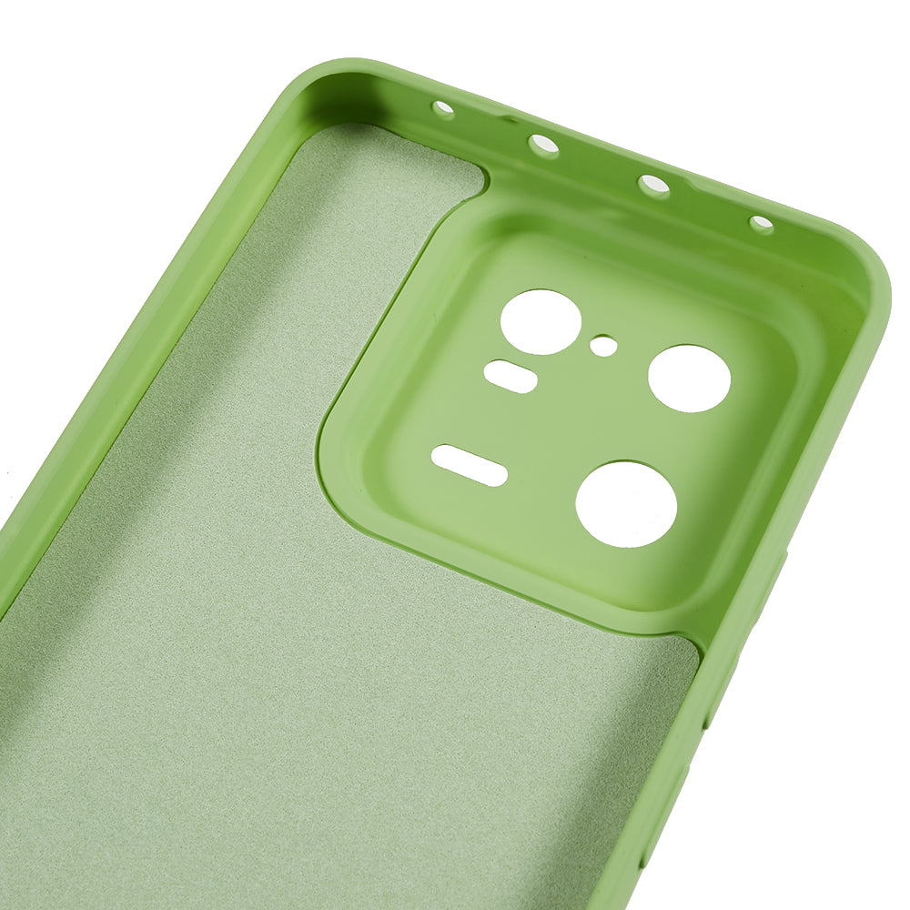 For Xiaomi 13 Pro 5G Soft TPU Shockproof Case Fiber Lining Rubberized Phone Cover