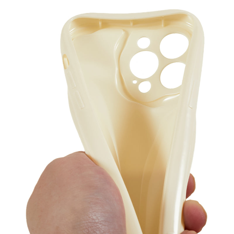 For iPhone 14 Pro Max Back Cover Wave Design Soft TPU Anti-drop Phone Case