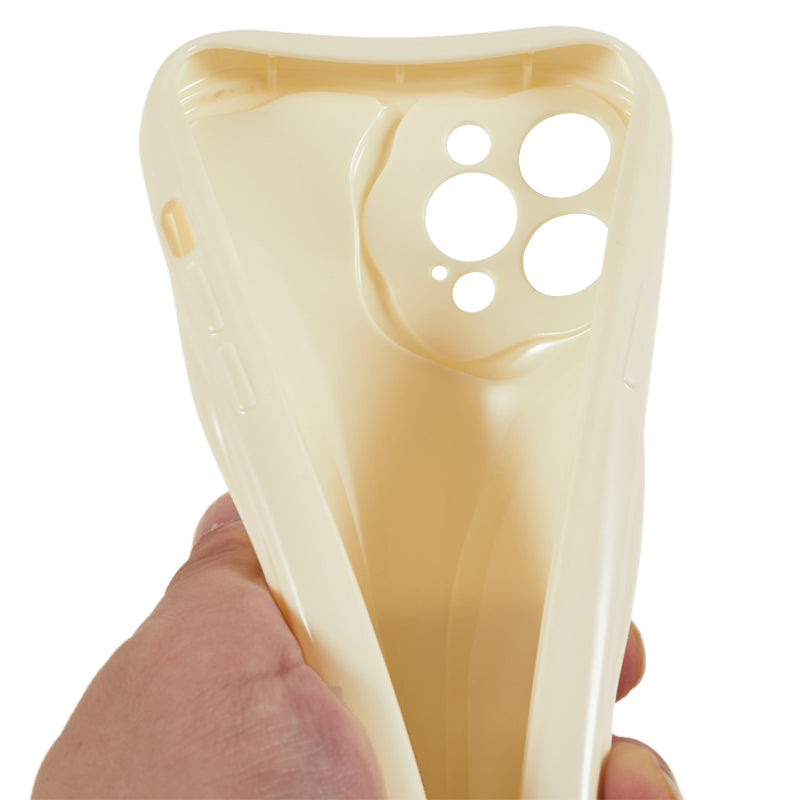 For iPhone 12 Pro Max 6.7 inch Wave Design Protective Cover Soft TPU Anti-drop Phone Case